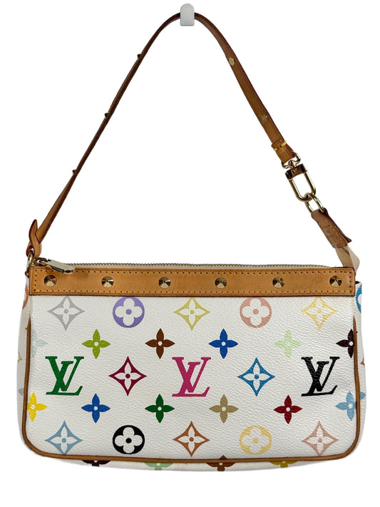 Louis Vuitton Vintage 2003 Monogram Multicolor Blanc / White Pochette Accessoires