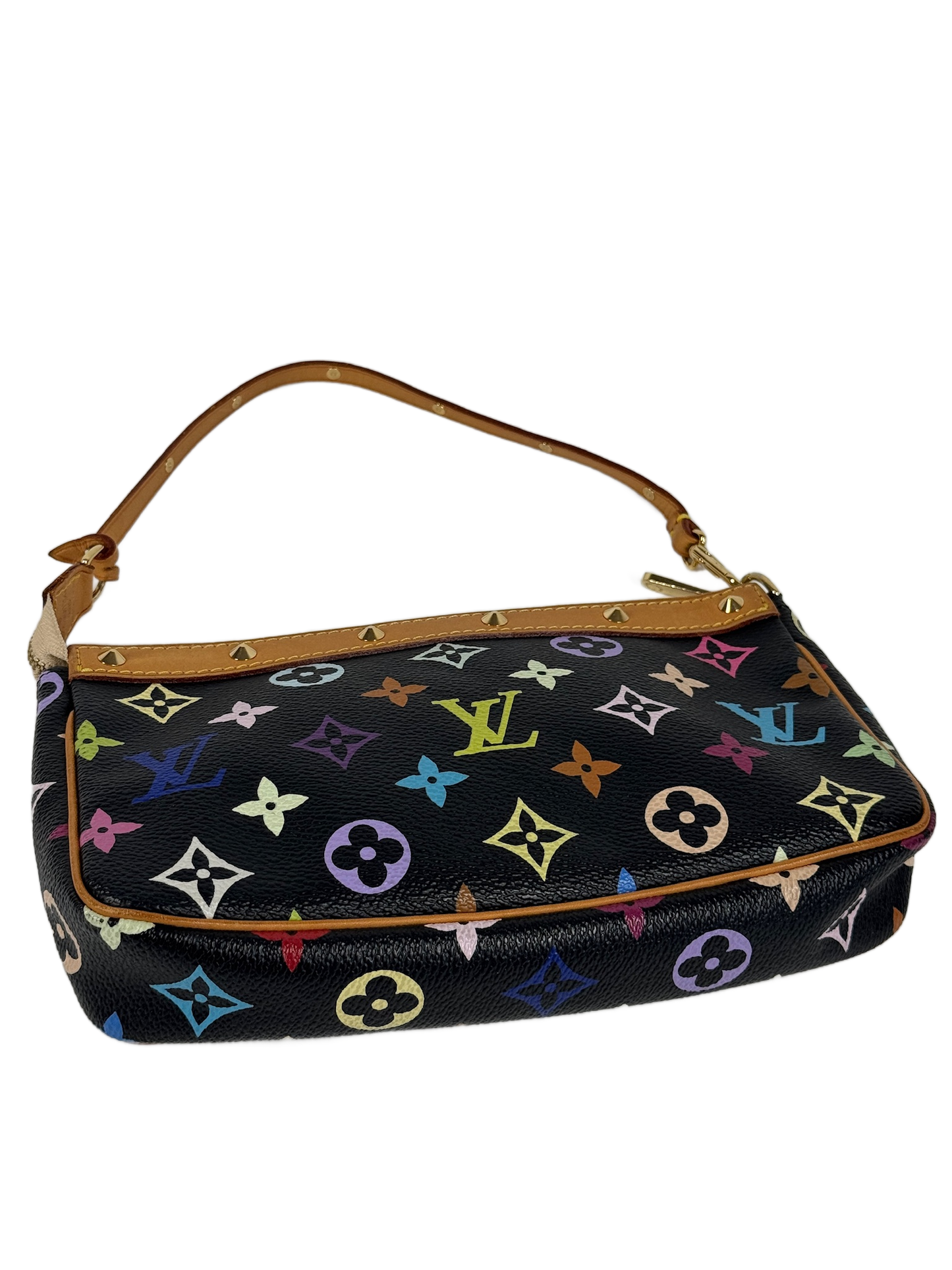 Louis Vuitton Vintage 2003 Monogram Multicolor Noir / Black Pochette Accessoires
