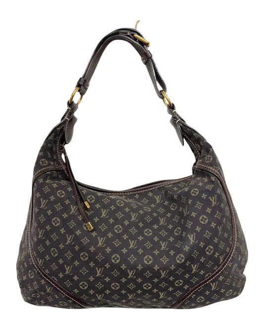 Louis Vuitton Vintage 2006 Brown Mini Lin Monogram Manon Hobo Shoulder Bag