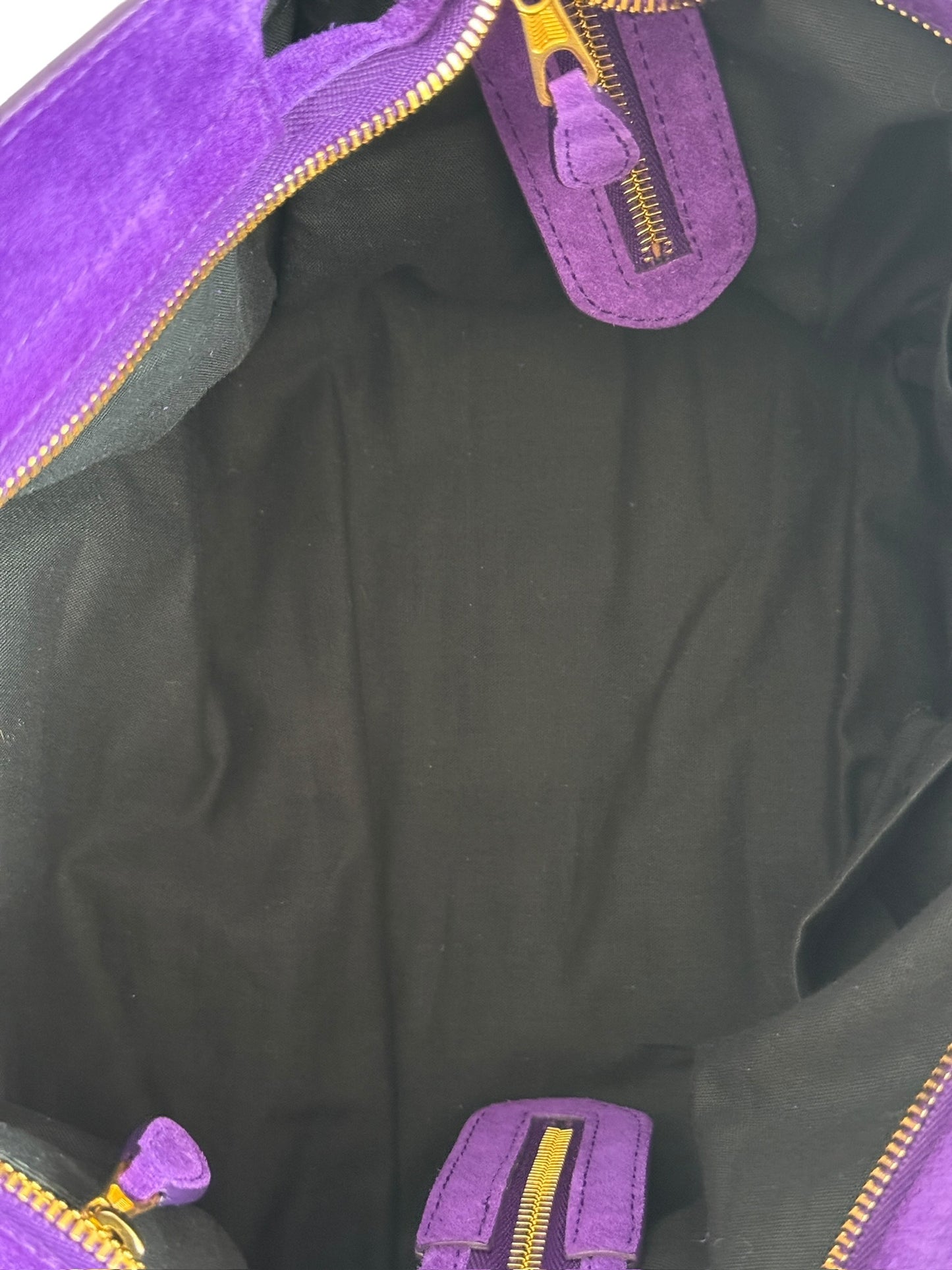 Balenciaga Ultra Violet Purple Suede Medium Giant 12 City Bag with Gold Hardware