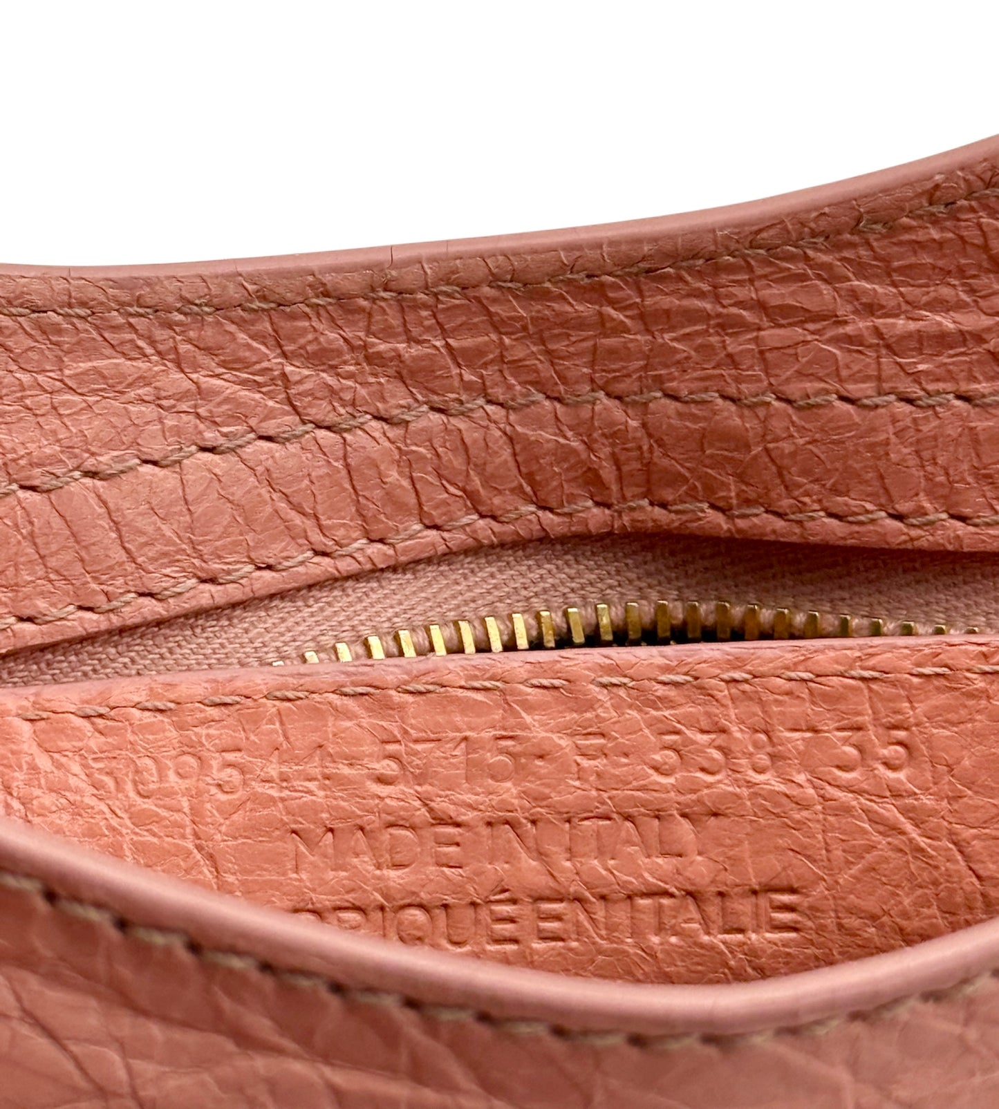 Balenciaga Vintage Baby Pink Rose Peche Agneau Leather Giant 12 Mini City Bag