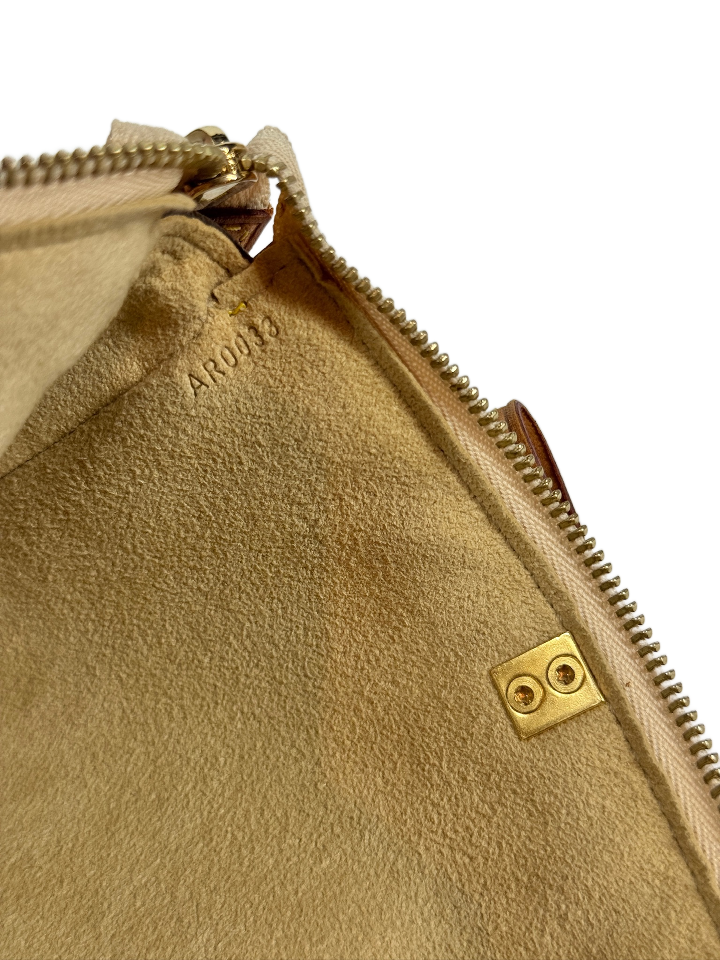 Louis Vuitton Vintage 2003 Takashi Murakami Brown Cherry Blossom Monogram Pochette Accessoires
