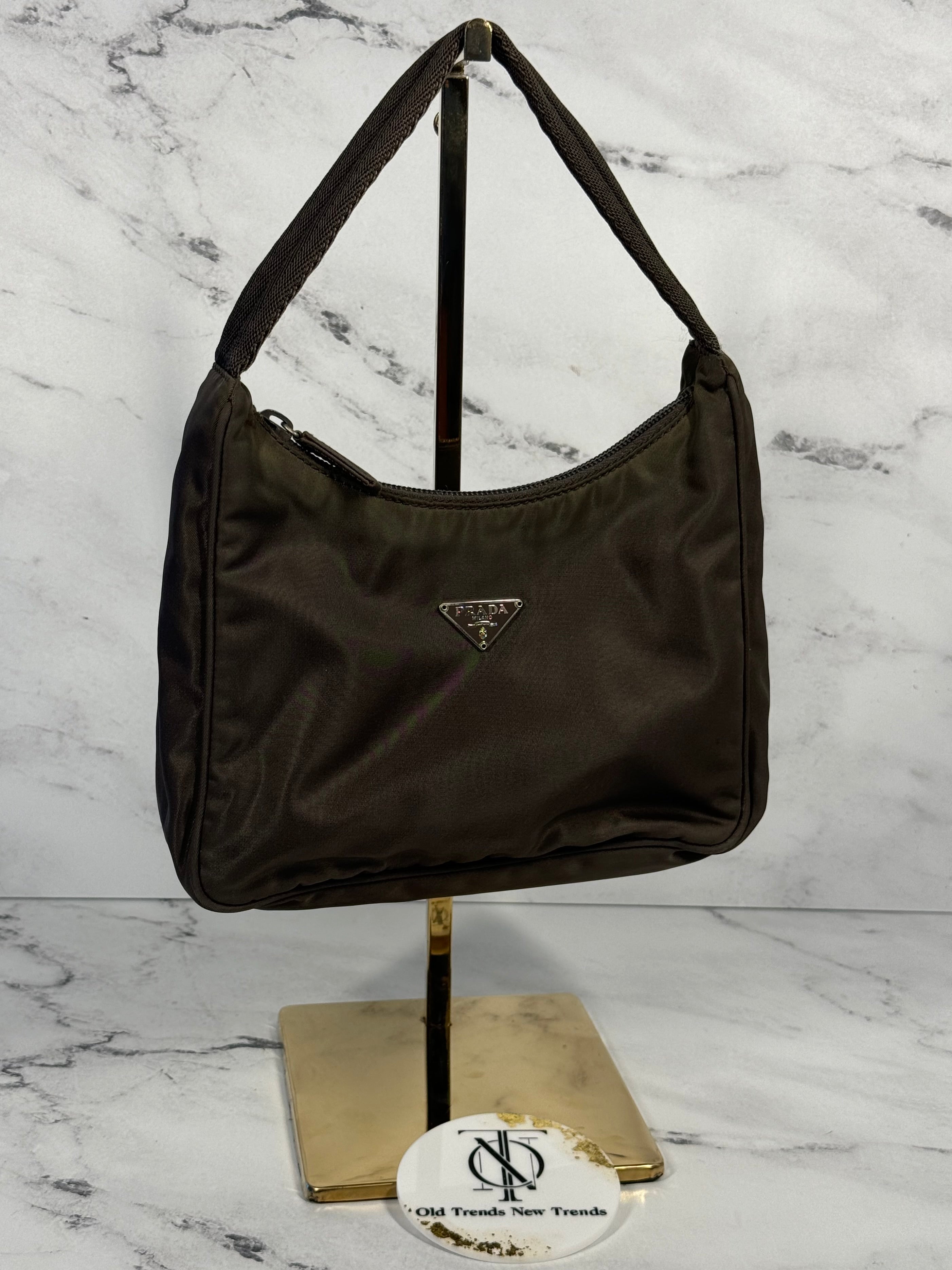 Vintage Prada Tessuto Mini Tote, cheapest Olive Color