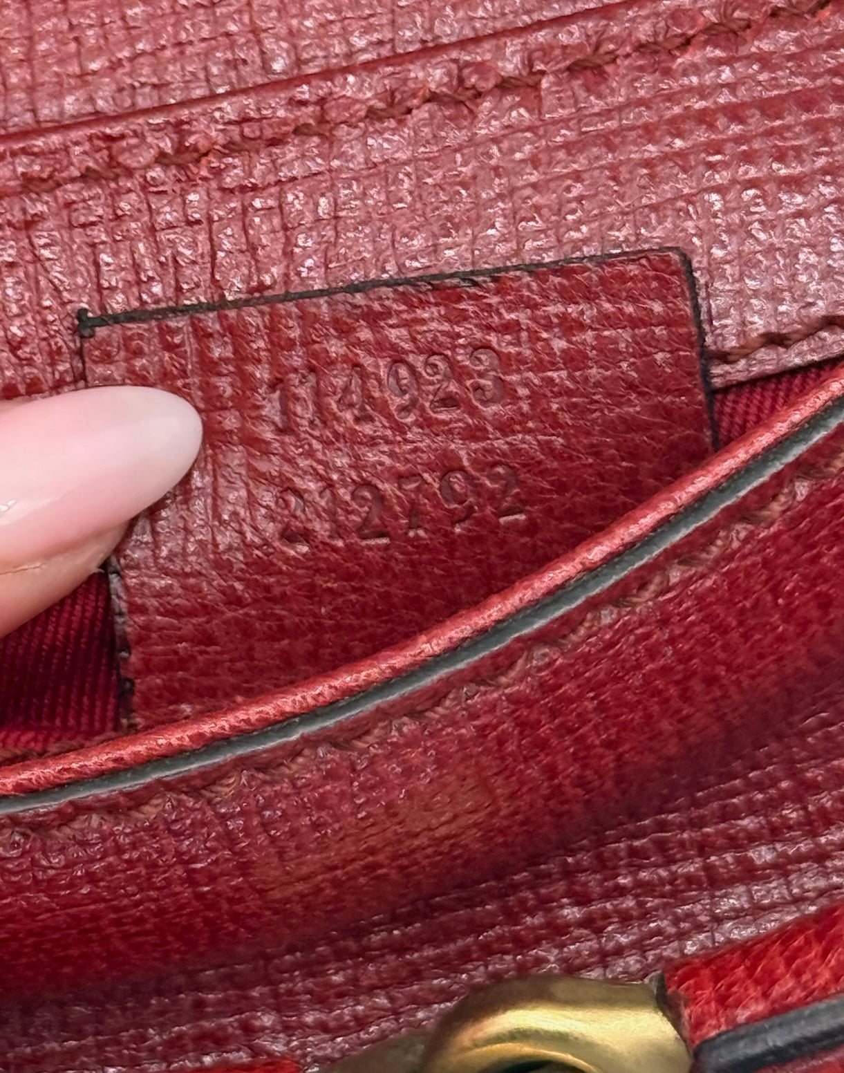 Gucci Vintage Red Leather Small Horsebit Shoulder Clutch Bag