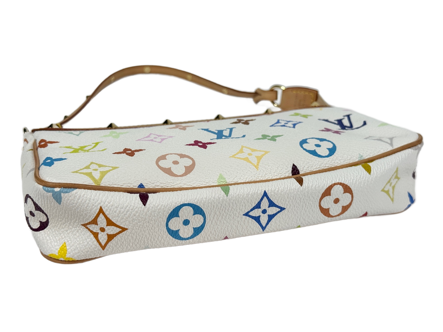 Louis Vuitton Vintage 2004 Monogram Multicolor Blanc / White Pochette Accessoires