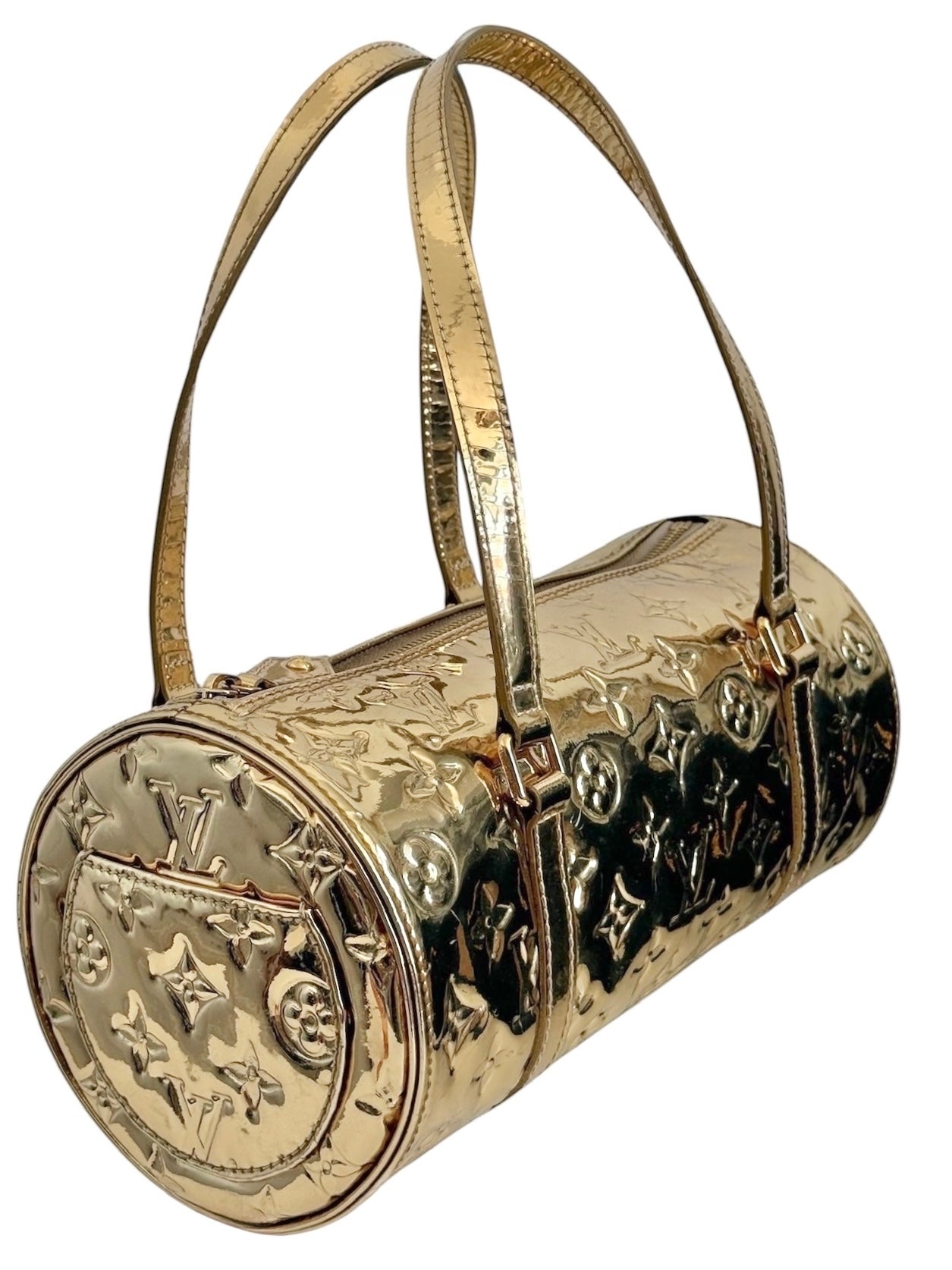 Louis Vuitton by Marc Jacobs Vintage 2006 Gold Monogram Miroir Papillon 26 Bag