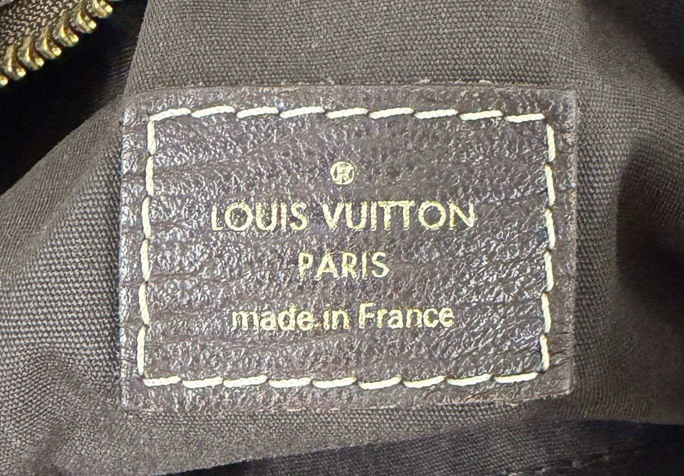 Louis Vuitton Vintage 2006 Brown Mini Lin Monogram Manon Hobo Shoulder Bag