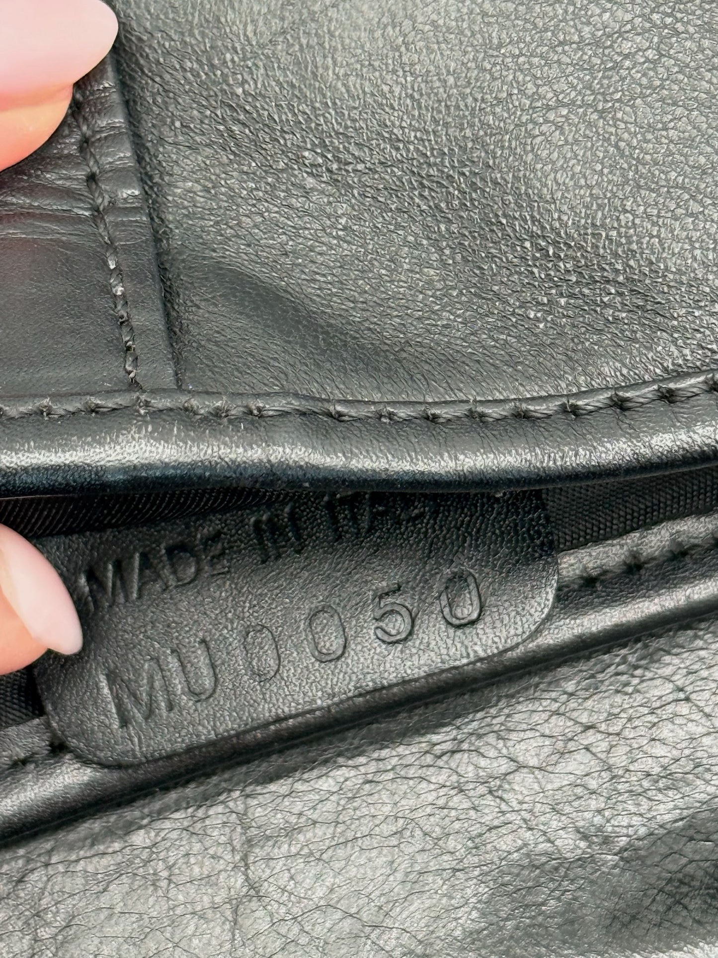 Dior Vintage 2000 Black Lambskin Leather Medium Saddle Bag