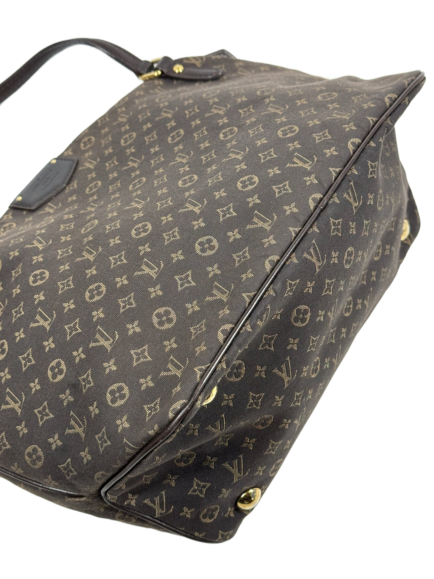 Louis Vuitton 2012 Brown Mini Lin Monogram Ballade Small Hobo Shoulder Bag