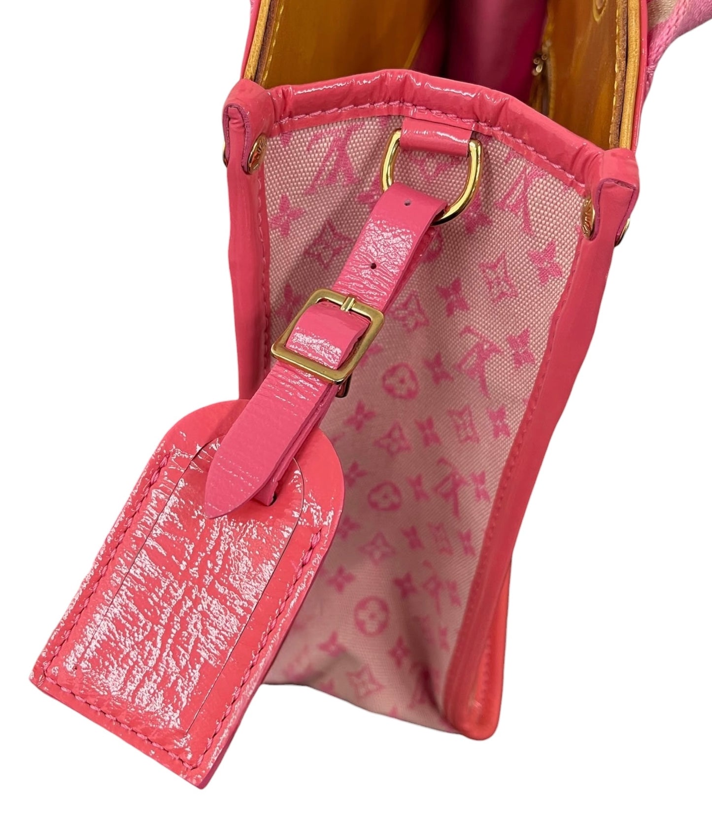 Louis Vuitton Vintage 2004 Pink Mini Lin Monogram Kathleen Shoulder Bag