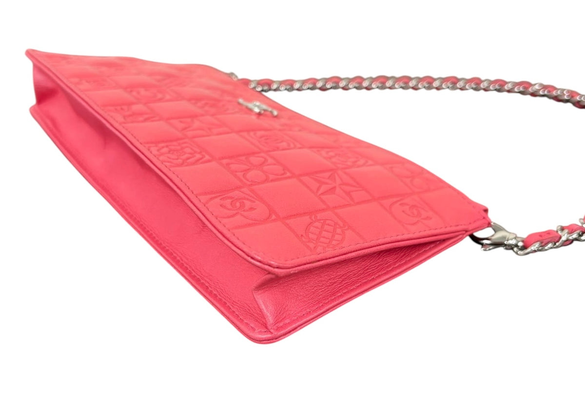 Chanel Vintage 2004-2005 Hot Pink Precious Symbols Shoulder Pochette Bag