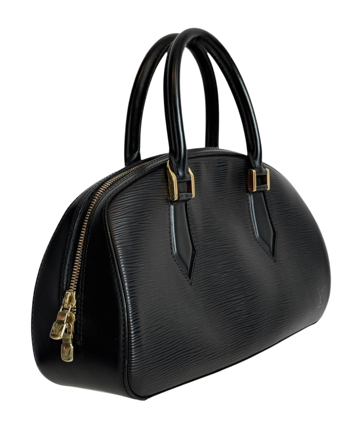 Louis Vuitton Vintage 2002 Black Epi Leather Jasmin Top Handle Bag
