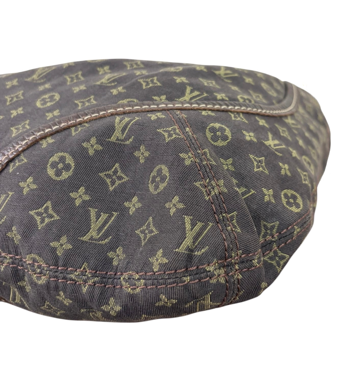 Louis Vuitton Vintage 2006 Brown Mini Lin Monogram Manon Hobo Shoulder Bag