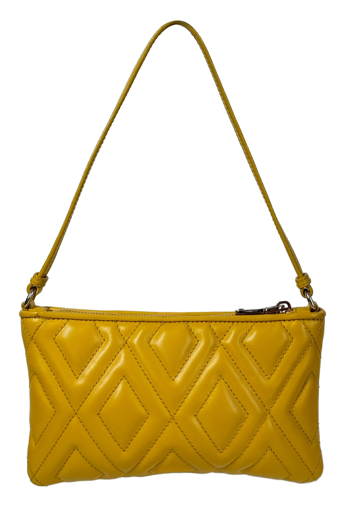 Miu Miu Vintage Yellow Quilted Leather Mini Pochette Bag