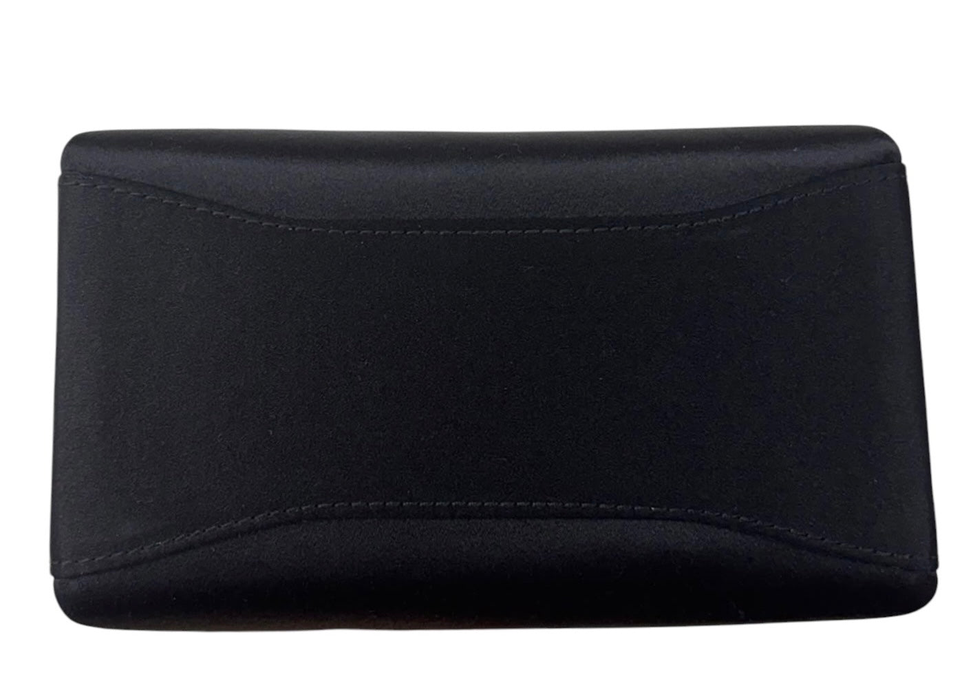 Gucci Vintage 90s Black Satin Gold Logo Mini Bento Box Evening Bag