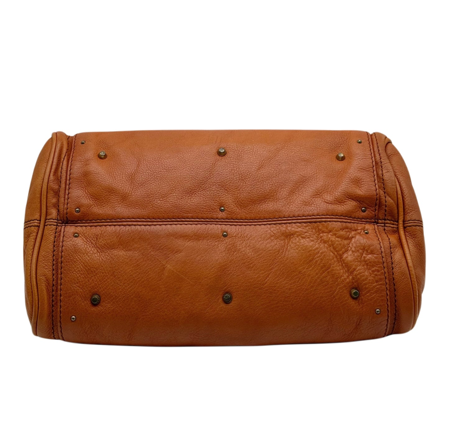 Chloé Vintage Orange Calfskin Medium Paddington Shoulder Bag