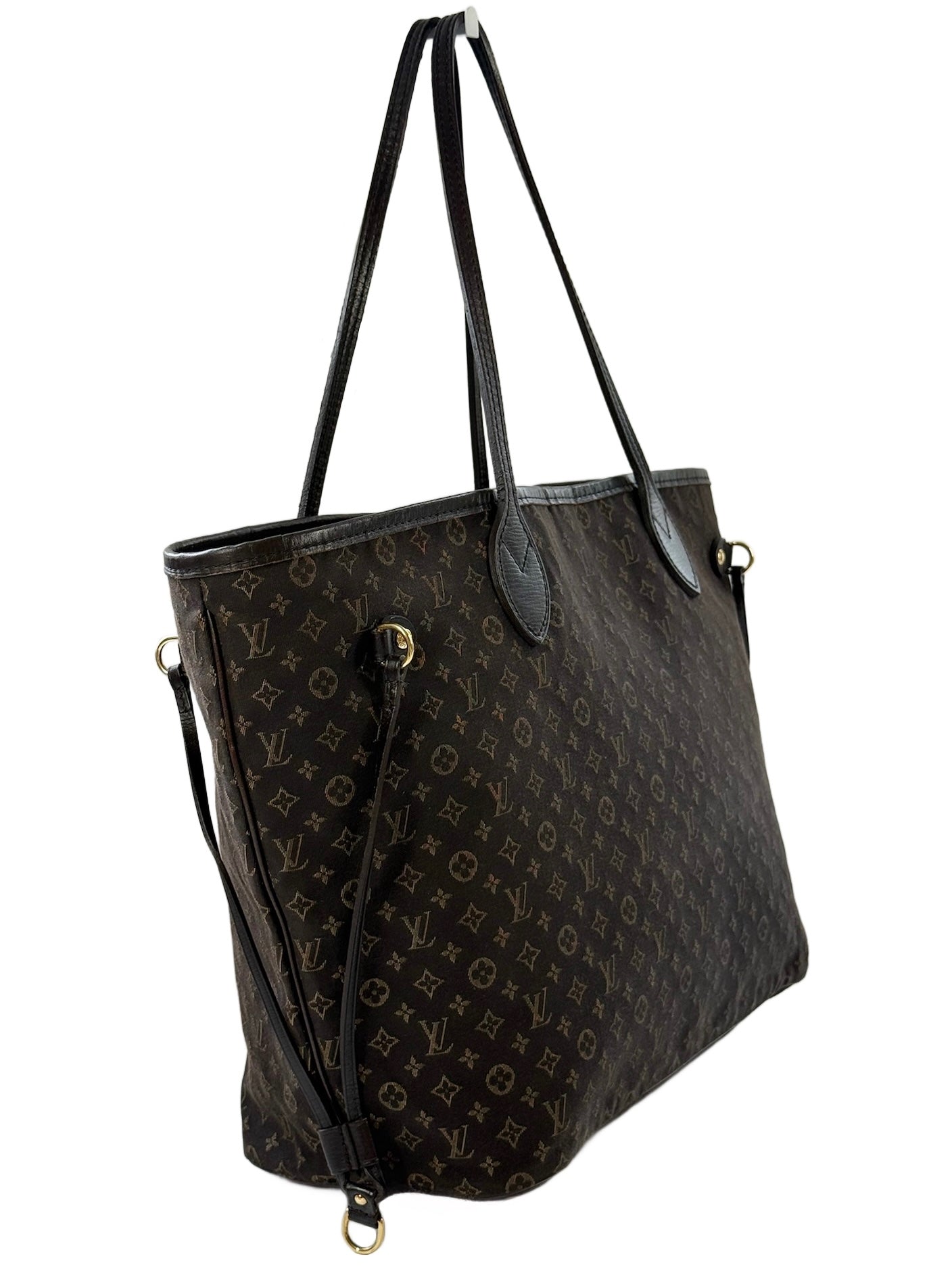 Louis Vuitton 2012 Brown Mini Lin Monogram Canvas Neverfull MM