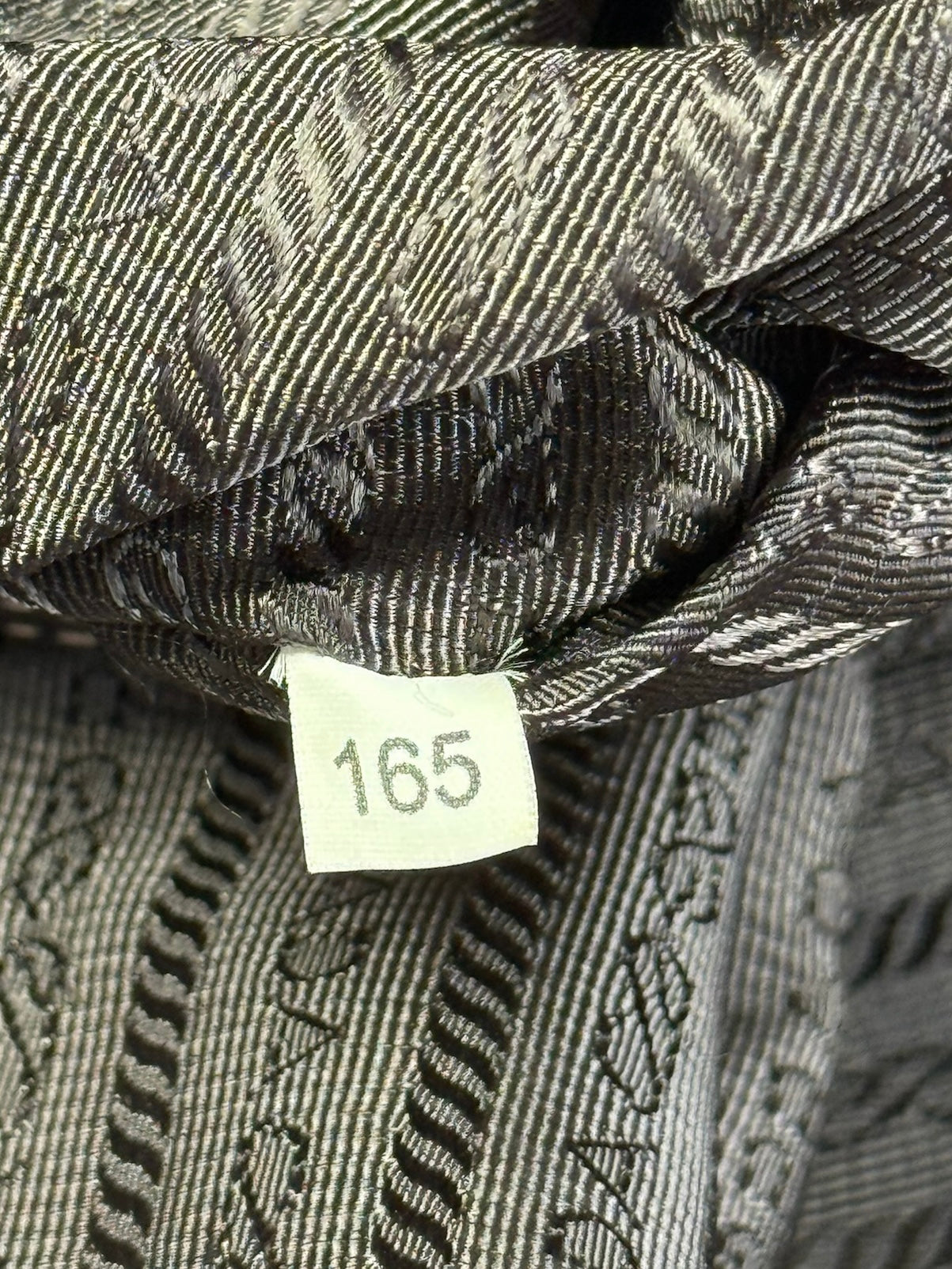 Prada Vintage Brown Jacquard Canapa Canvas Medium Shoulder Tote Bag