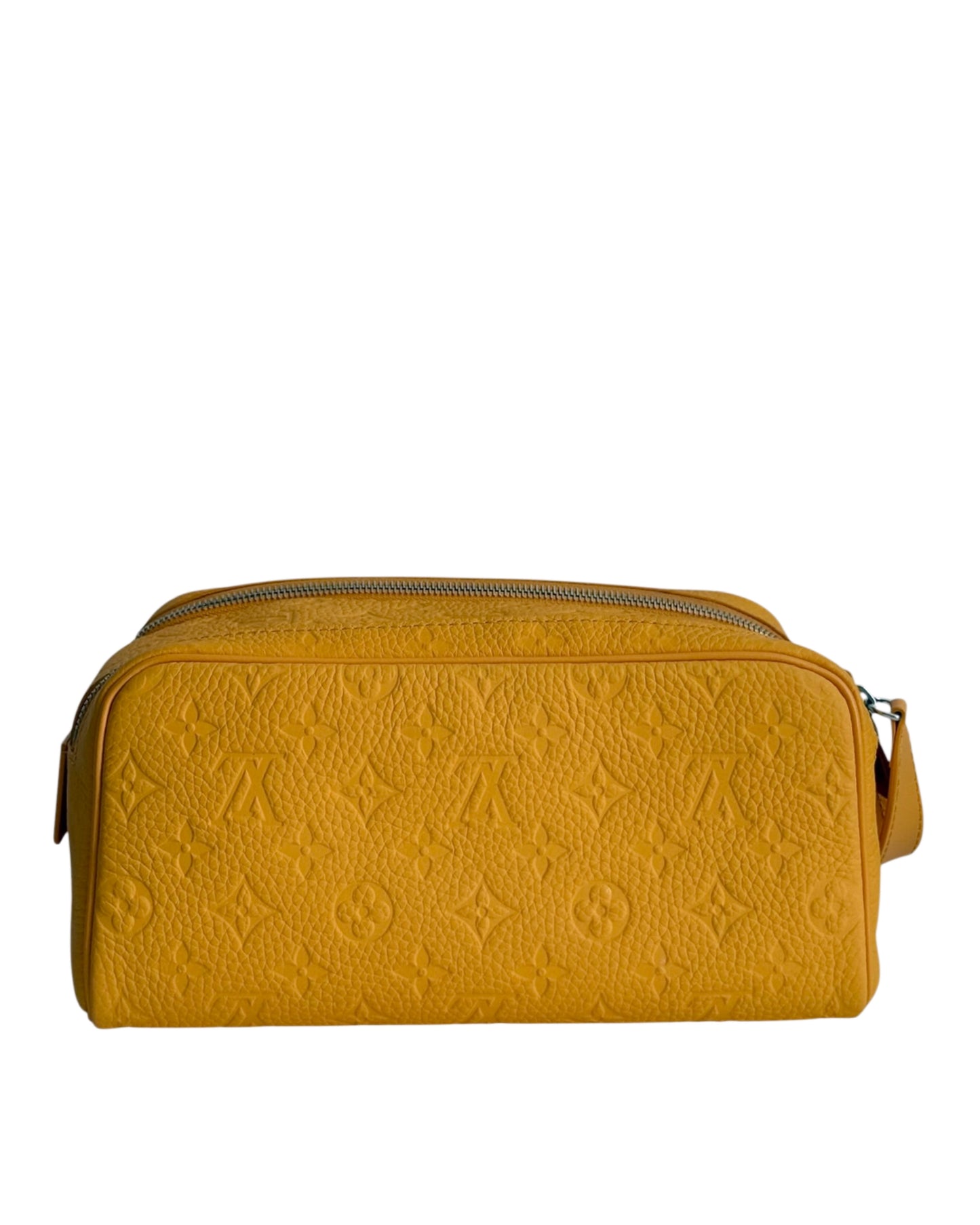Louis Vuitton Safran Yellow Empreinte Leather Monogram Large Dopp Kit Men’s Toiletry Case & Cosmetic Bag
