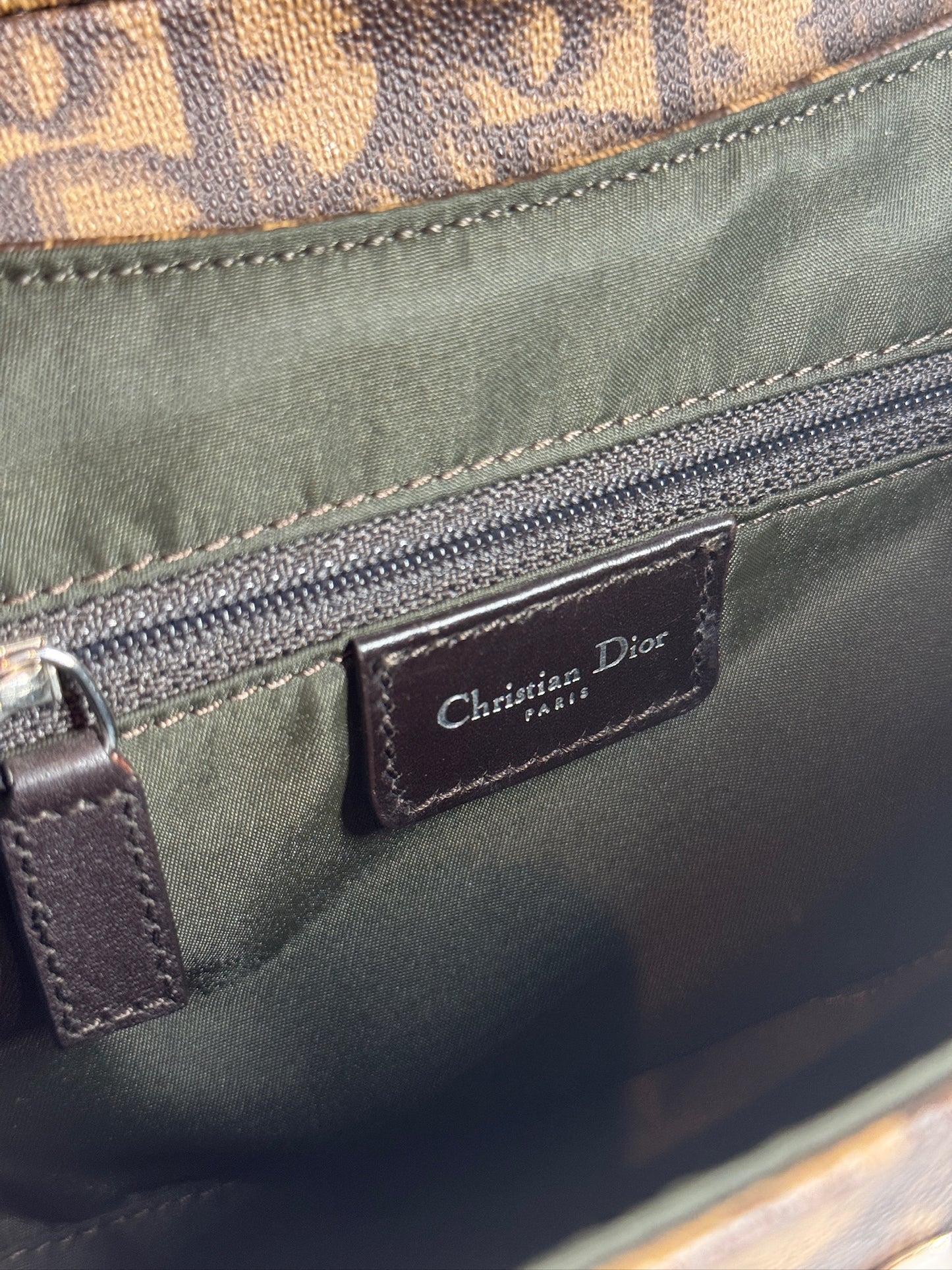 Dior Vintage 2005 Brown Diorissimo Monogram Canvas Small Romantique Velvet Bow Top Handle Bag