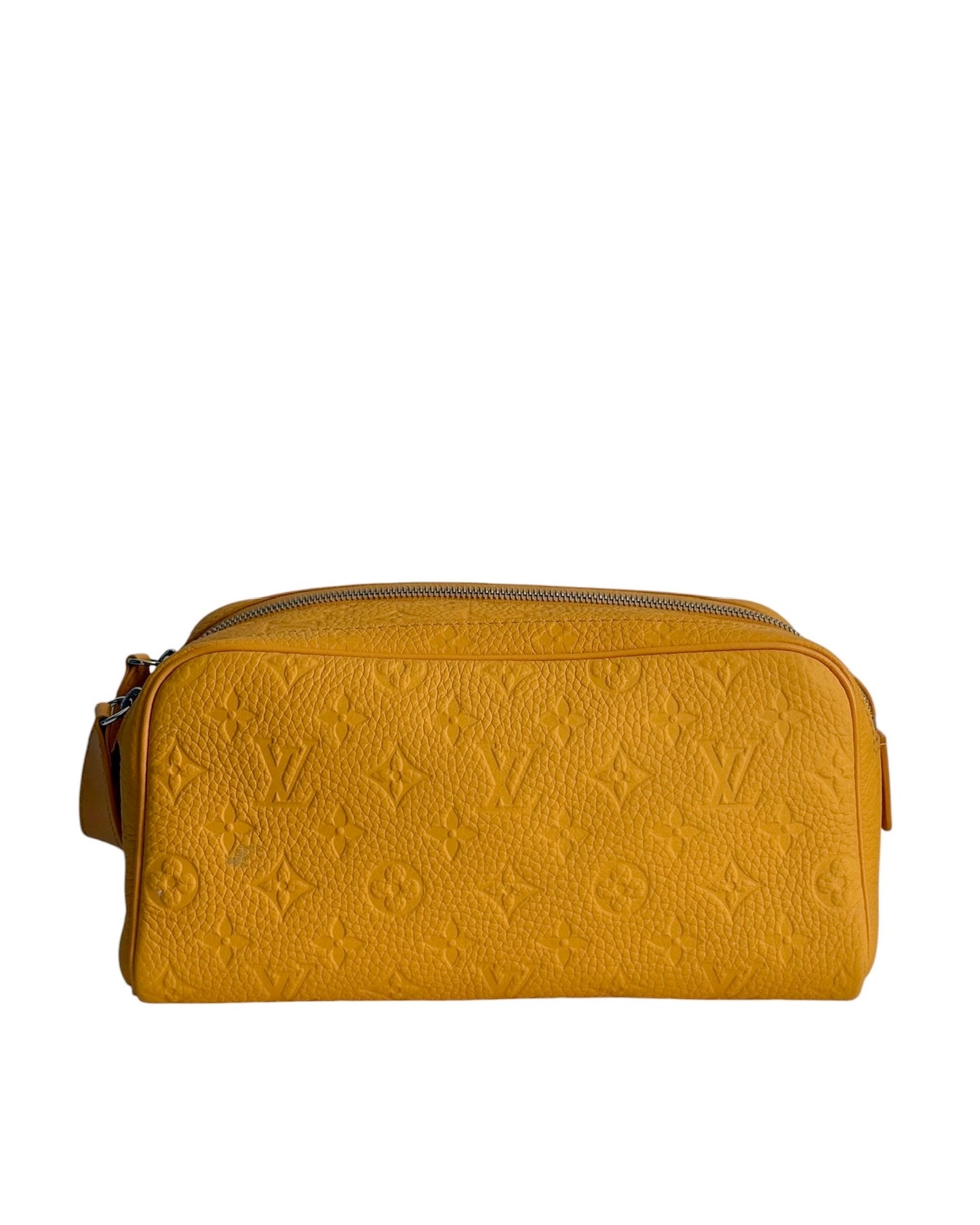 Louis Vuitton Safran Yellow Empreinte Leather Monogram Large Dopp Kit Men’s Toiletry Case & Cosmetic Bag