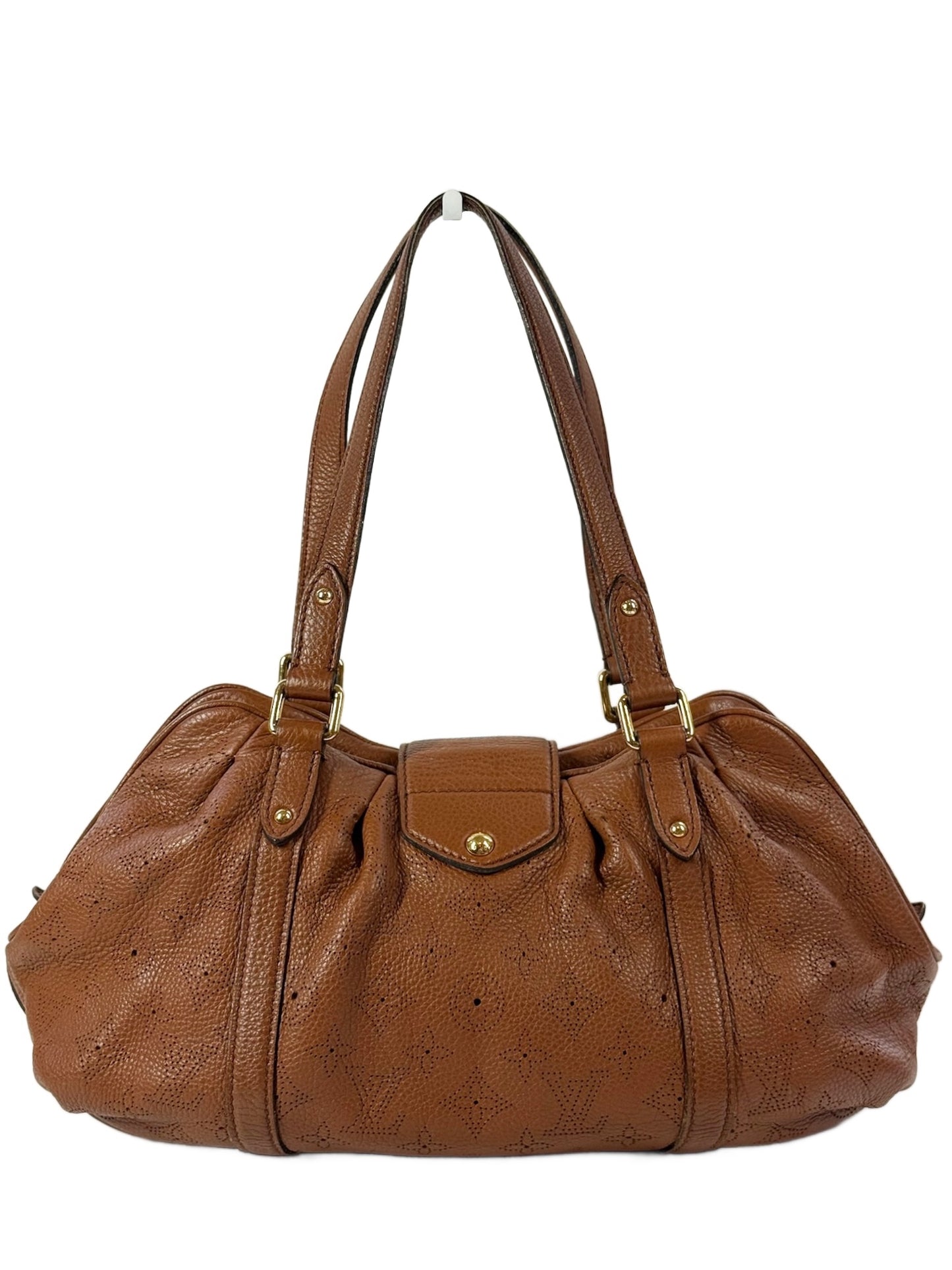 Louis Vuitton 2009 Caramel Brown Mahina Monogram Leather Lunar PM Small Shoulder Bag