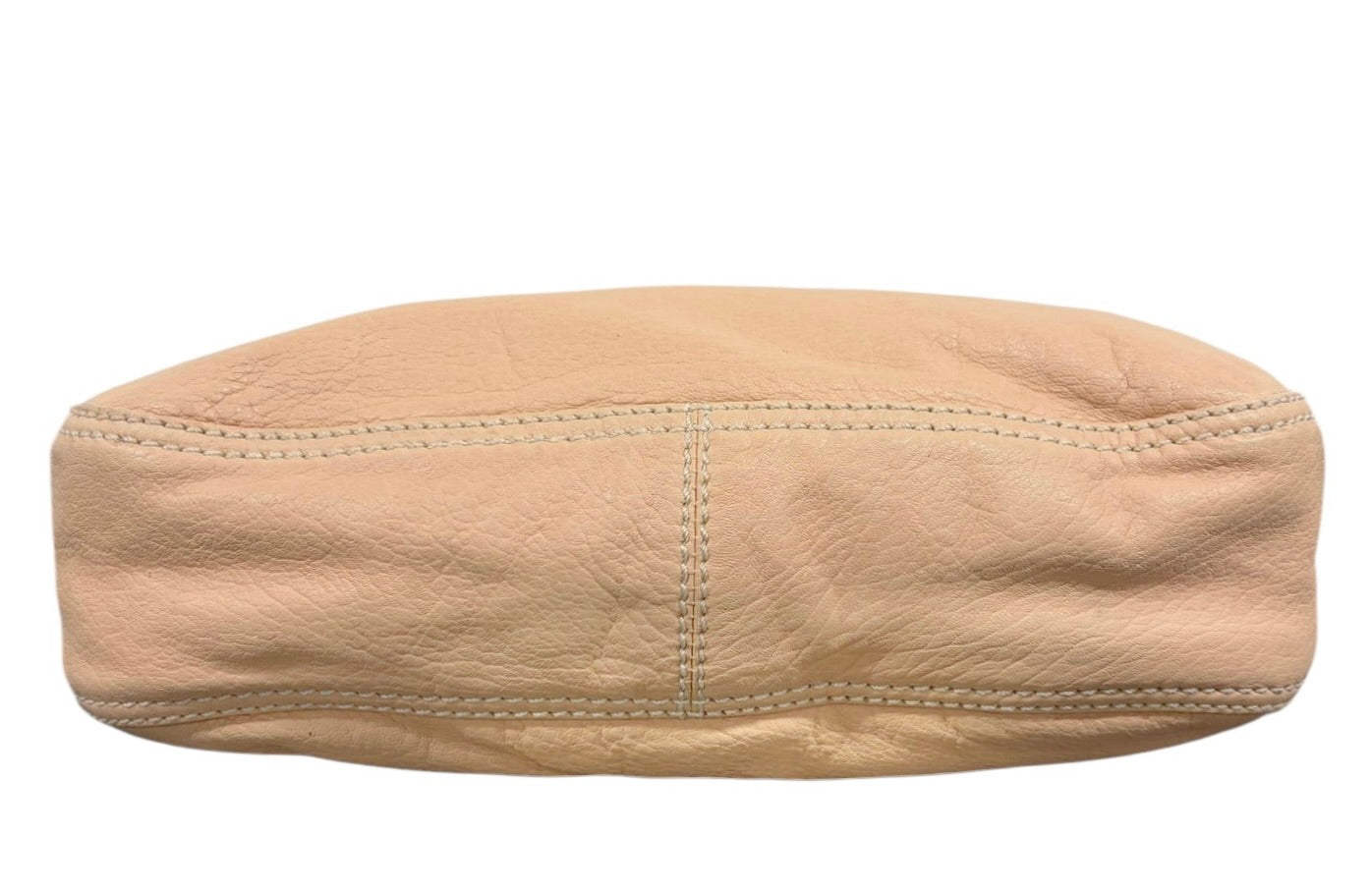 Fendi Vintage Pink Selleria Leather Shoulder Hobo Baguette Bag 