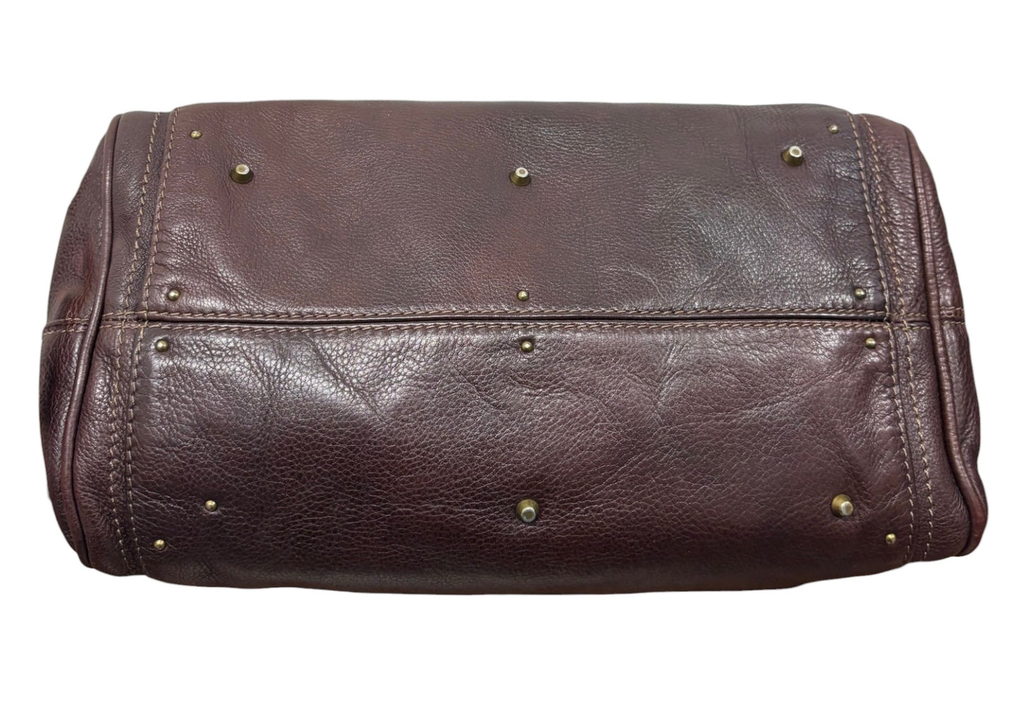 Chloe Vintage Chocolate Brown Calfskin Medium Paddington Shoulder Bag