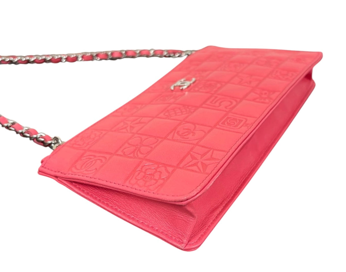 Chanel Vintage 2004-2005 Hot Pink Precious Symbols Shoulder Pochette Bag