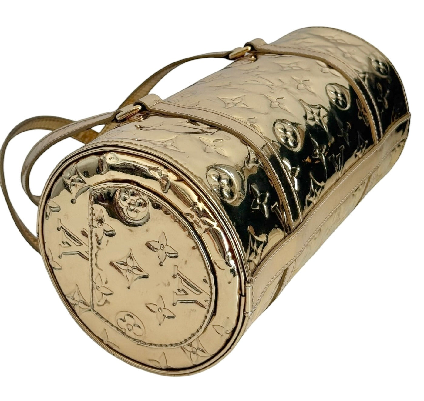 Louis Vuitton by Marc Jacobs Vintage 2006 Gold Monogram Miroir Papillon 26 Bag