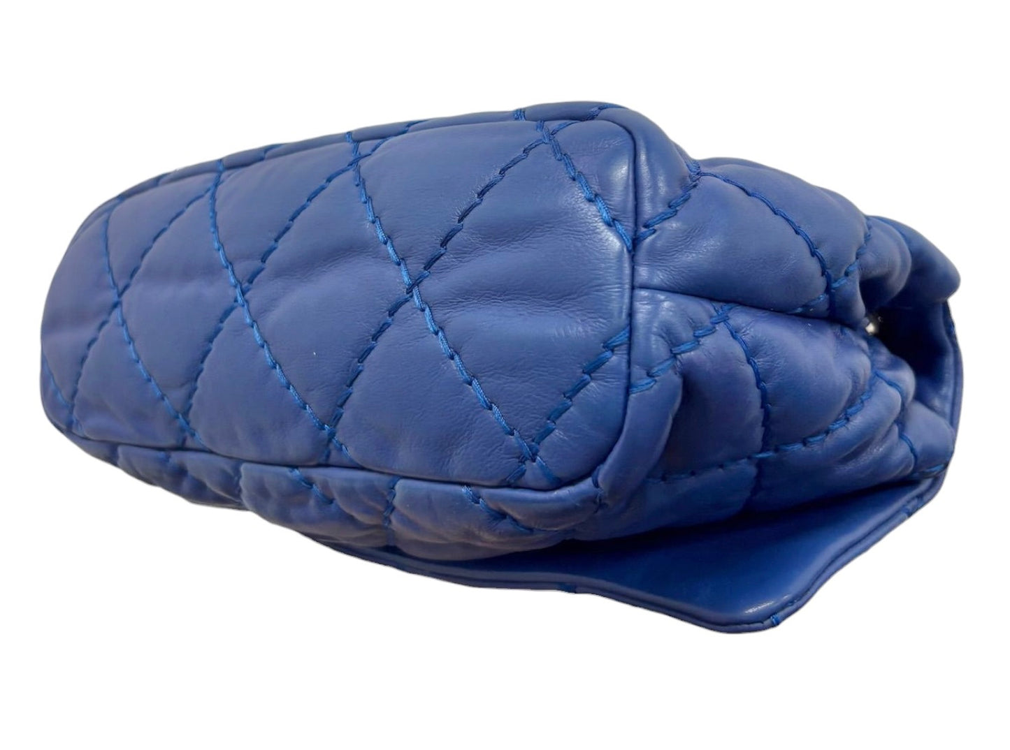 Chanel Royal Blue Quilted Calfskin Love Me Tender Medium Shoulder Flap Bag