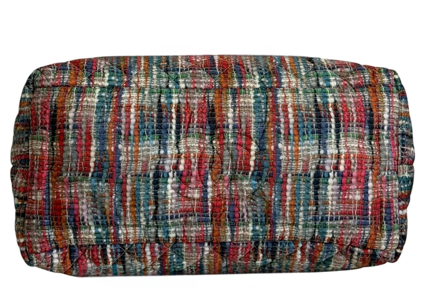Chanel 2014 Multicolor Nylon Tweed Coco Cocoon Large Shoulder Tote Bag