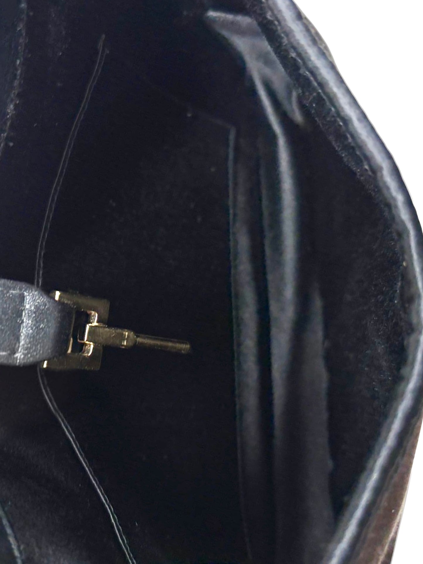 Gucci Vintage Black Satin Mini Jackie Evening Bag 