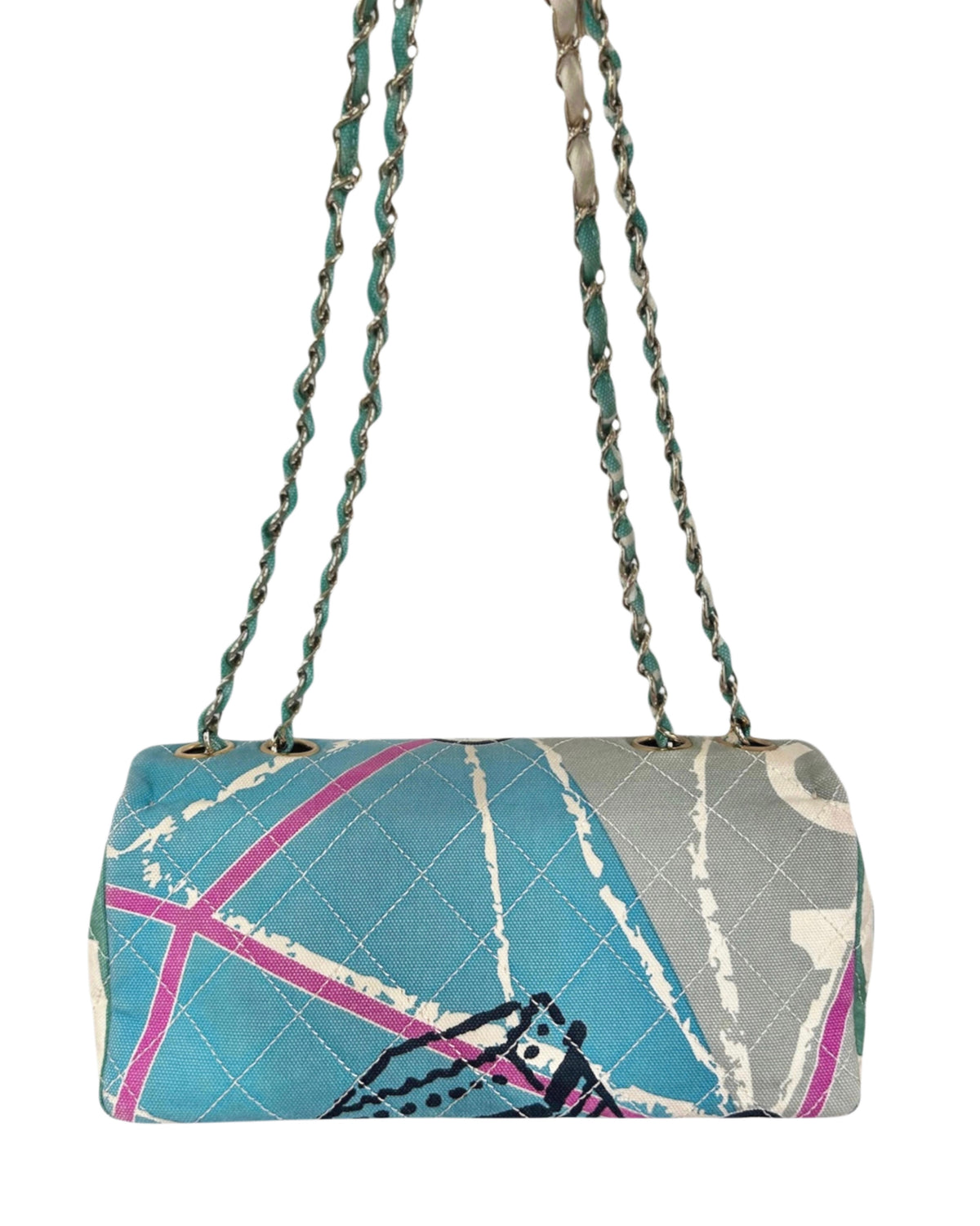 Chanel Vintage 2005 Cruise Collection Eiffel Tower East West Flap Bag