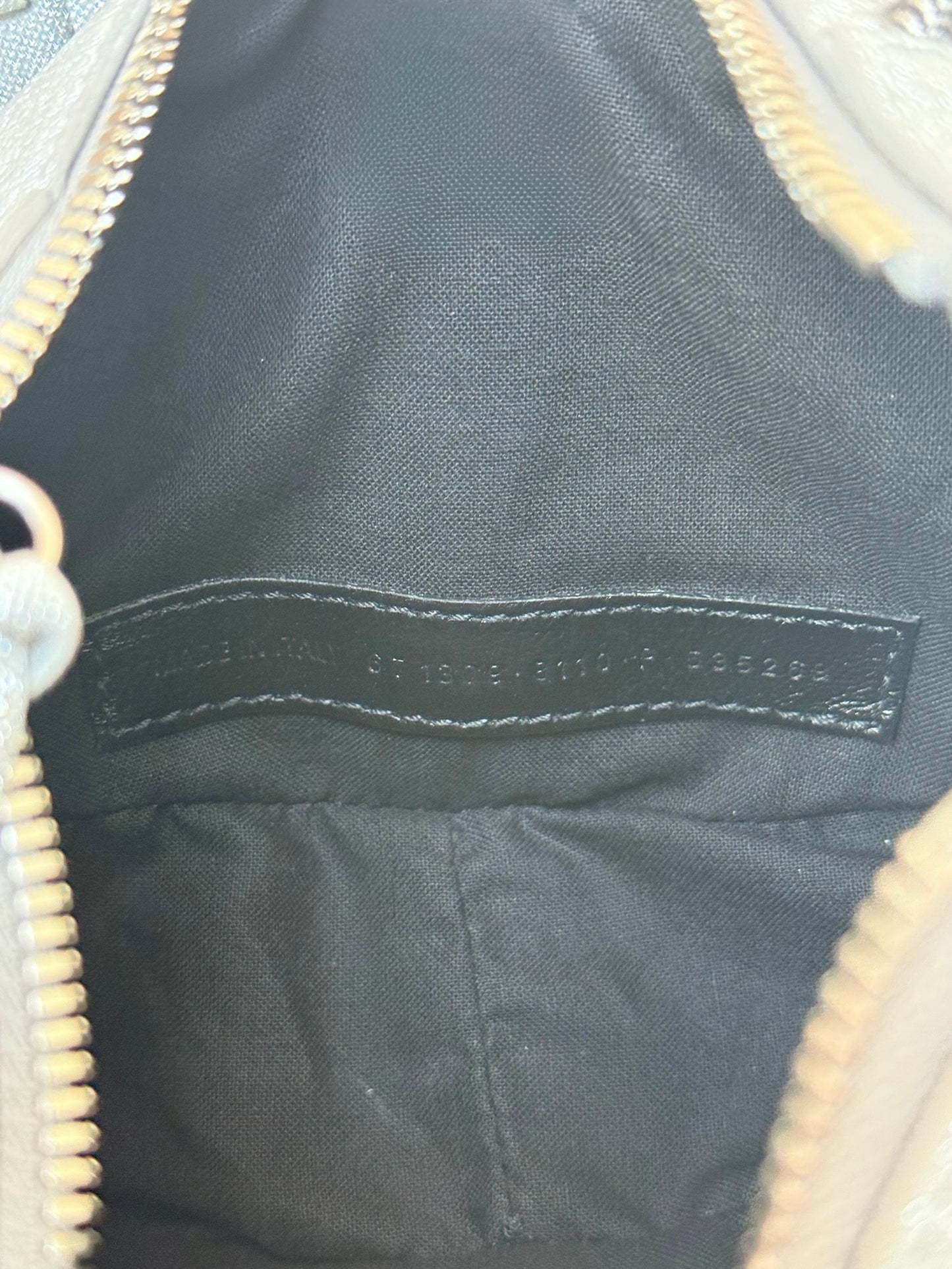 Balenciaga Silver Glitter Le Cagole XS Shoulder Bag