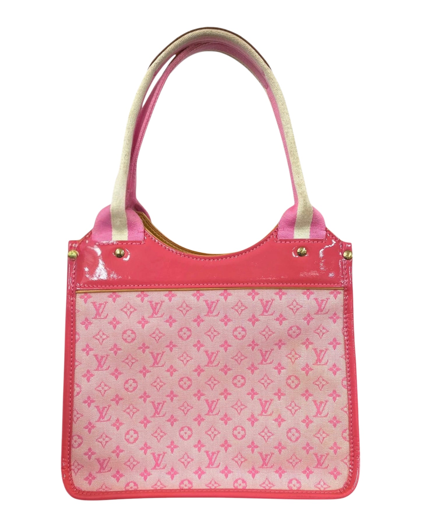 Louis Vuitton Vintage 2004 Pink Mini Lin Monogram Kathleen Shoulder Bag