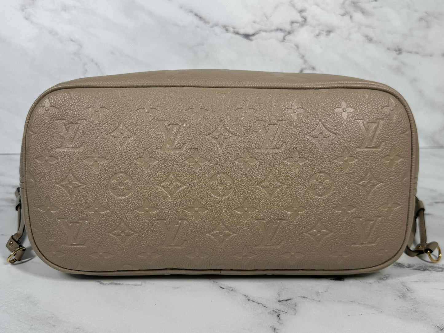 Louis Vuitton Tourterelle Monogram Empreinte Leather Neverfull MM