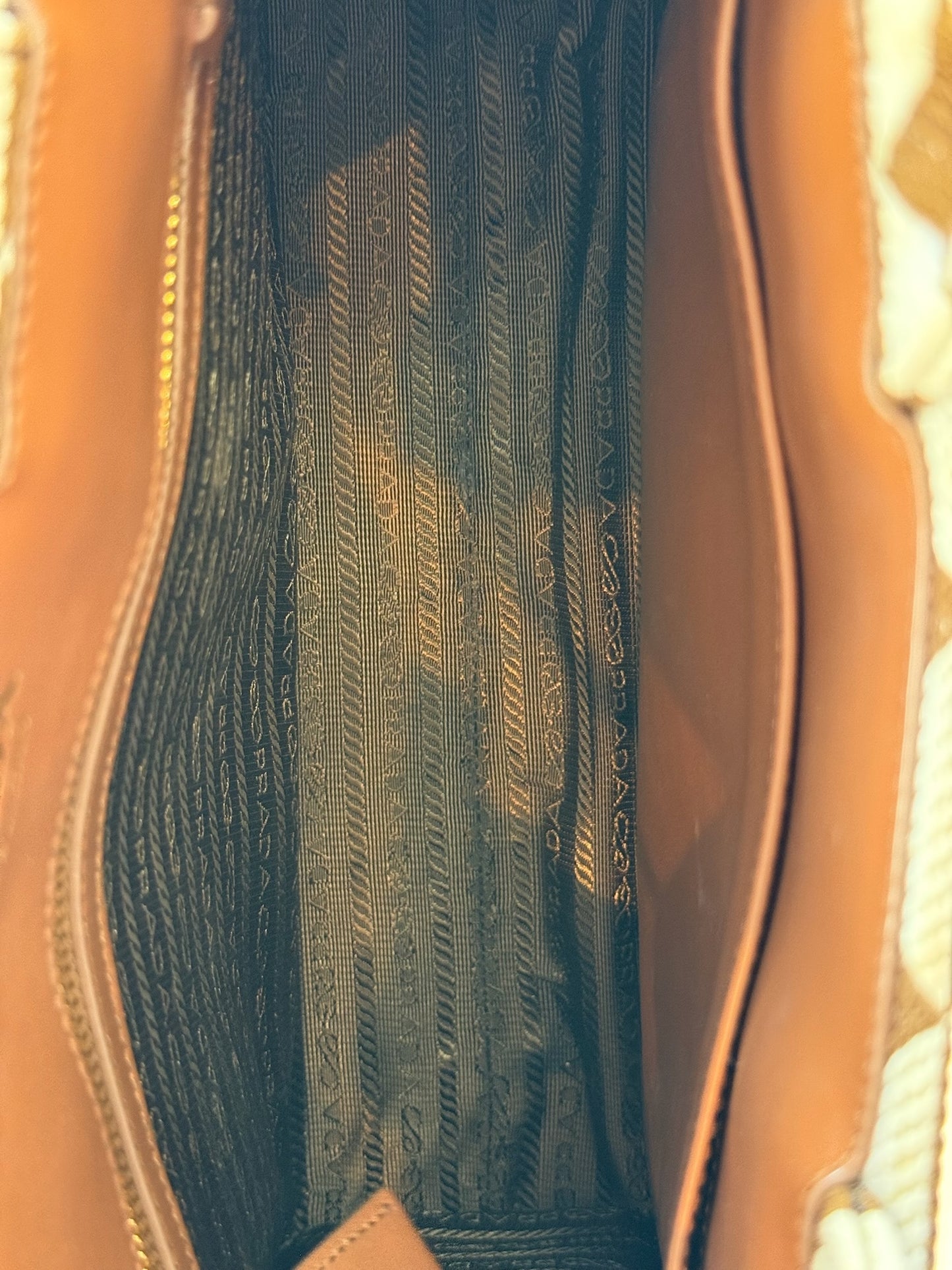 Prada Small Symbole Jacquard 2-Way Tote Bag