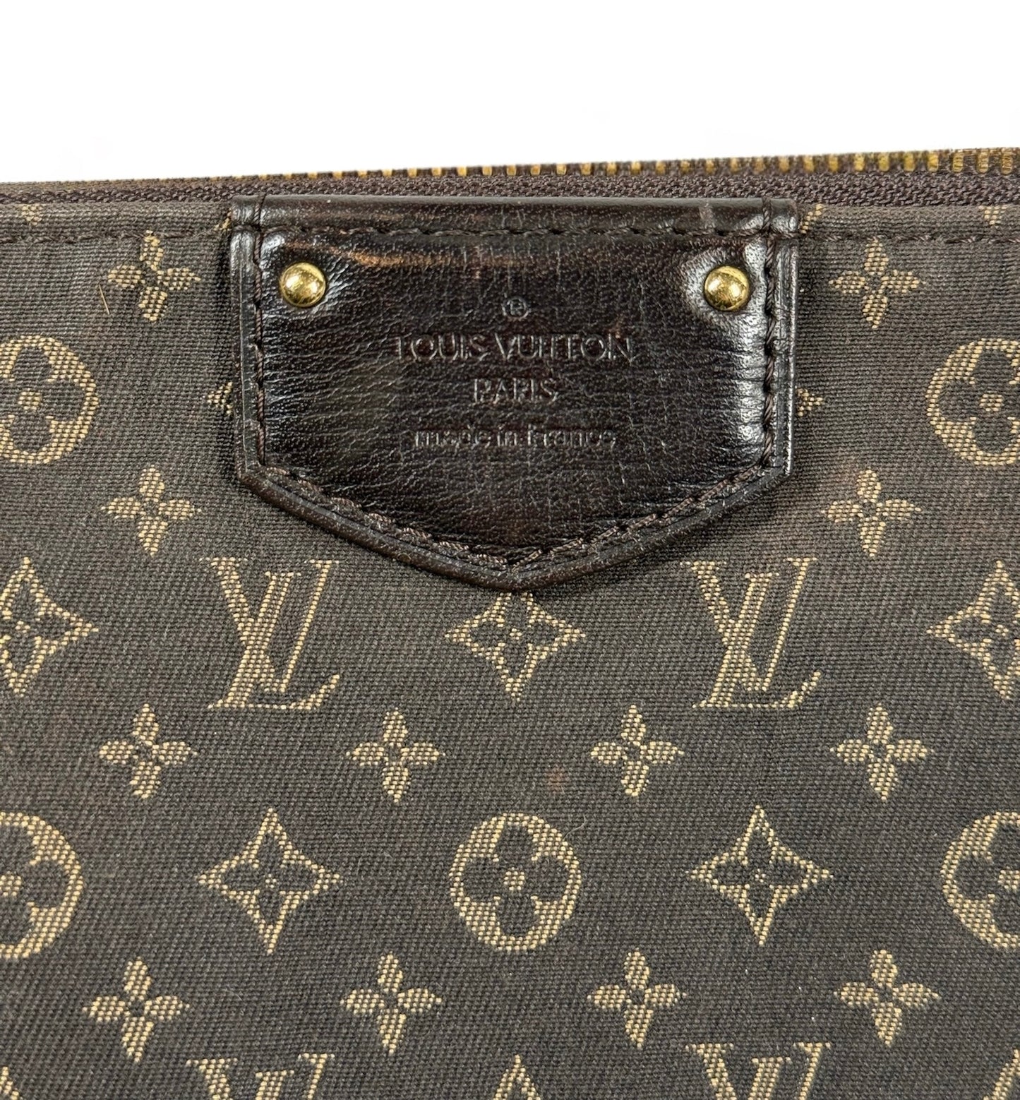 Louis Vuitton 2012 Brown Mini Lin Monogram Ballade Small Hobo Shoulder Bag