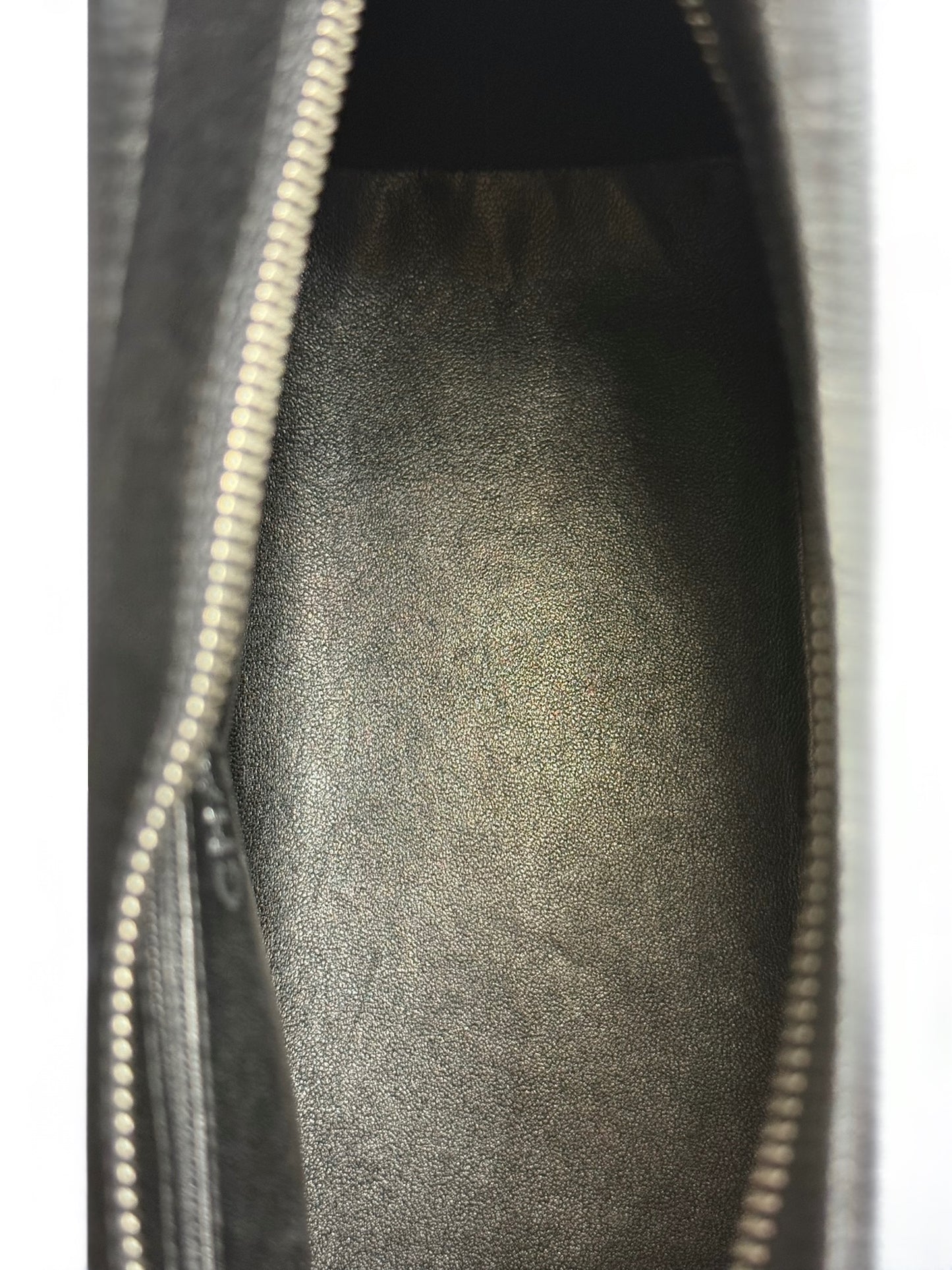 Chanel Vintage Black Caviar Leather Medallion CC Shoulder Tote Bag