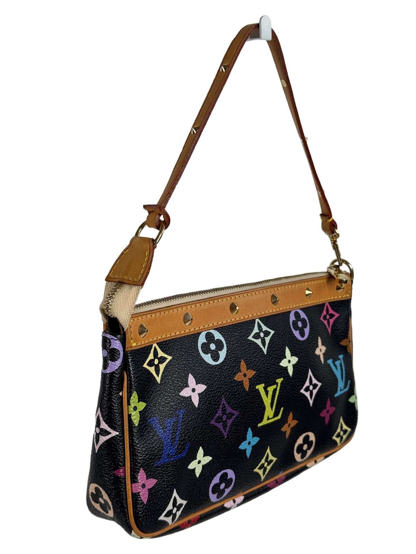 Louis Vuitton Vintage 2003 Monogram Multicolor Noir / Black Pochette Accessoires