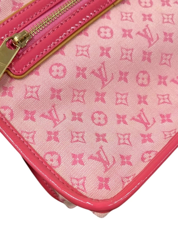 Louis Vuitton Vintage 2004 Pink Mini Lin Monogram Kathleen Shoulder Bag