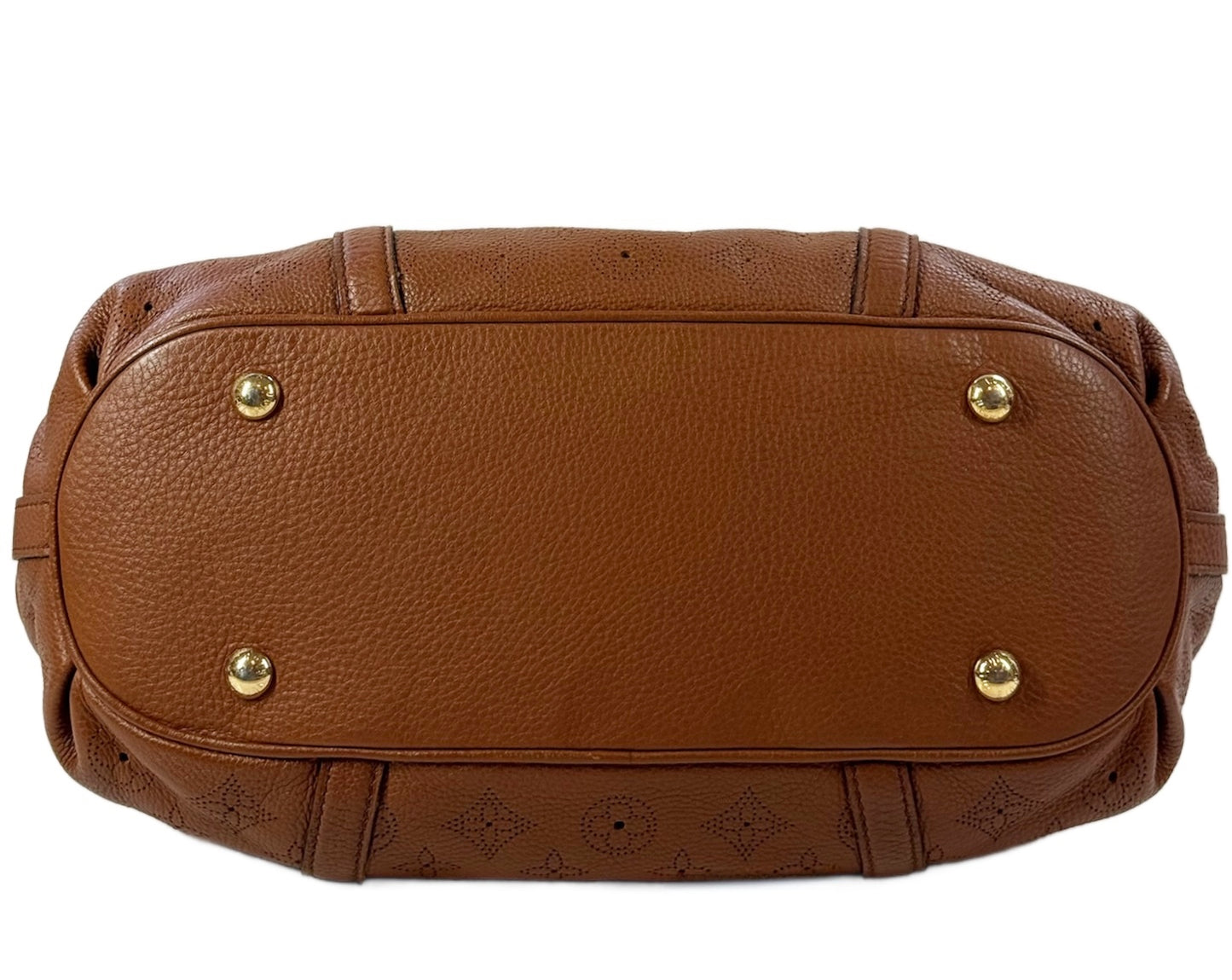 Louis Vuitton 2009 Caramel Brown Mahina Monogram Leather Lunar PM Small Shoulder Bag