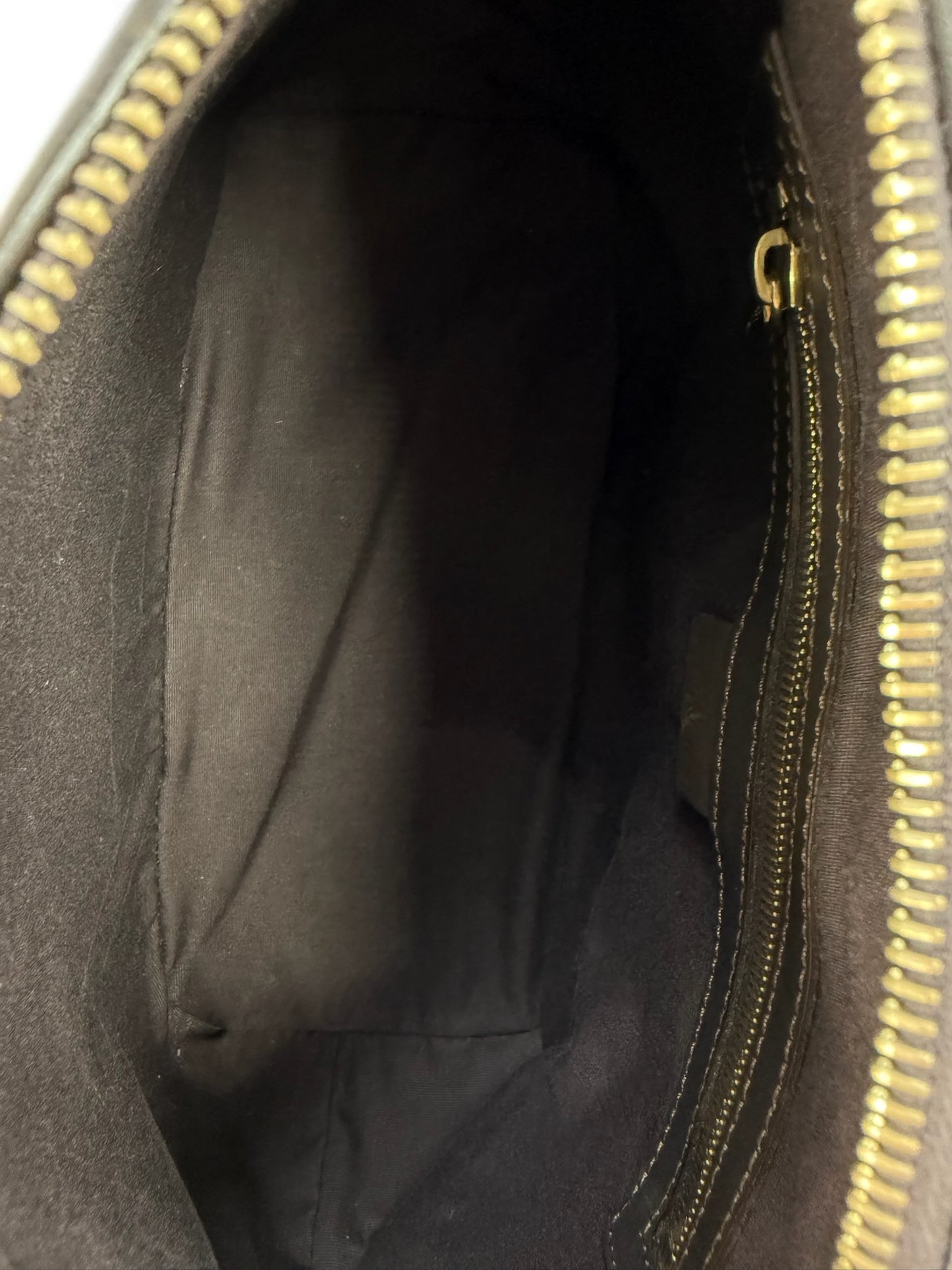 Celine Vintage Beige Macadam Monogram Pony Hair Medium Pochette