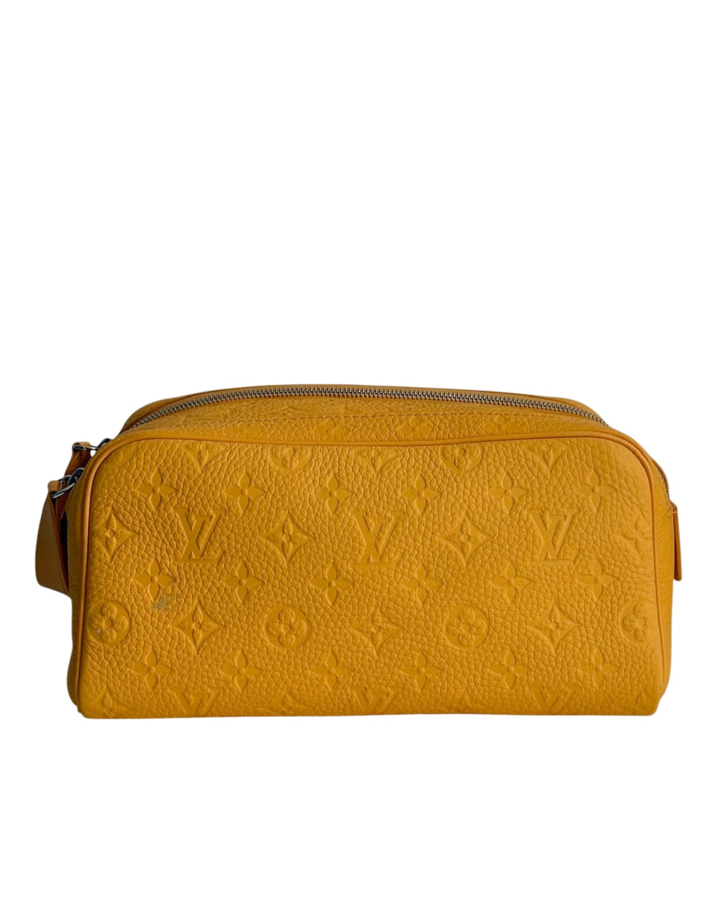 Louis Vuitton Safran Yellow Empreinte Leather Monogram Large Dopp Kit Men’s Toiletry Case & Cosmetic Bag