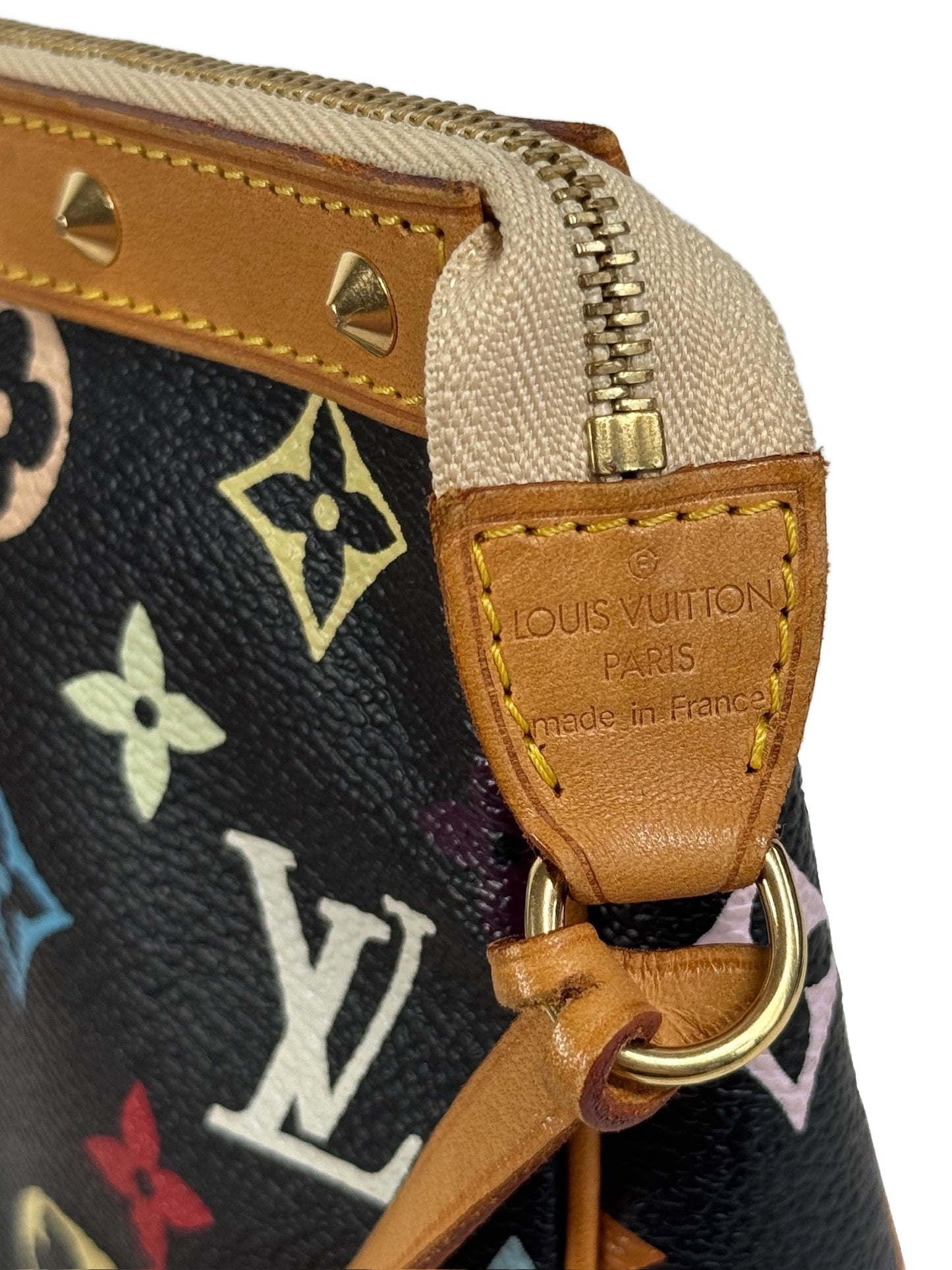 Louis Vuitton Vintage 2003 Monogram Multicolor Noir / Black Pochette Accessoires