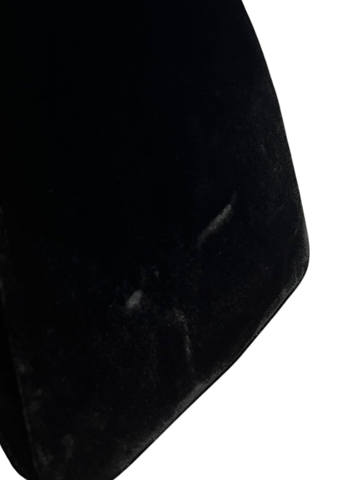 Bottega Veneta Vintage Black Velvet Kisslock Shoulder Bag with Beaded Handle Detail & Mirror