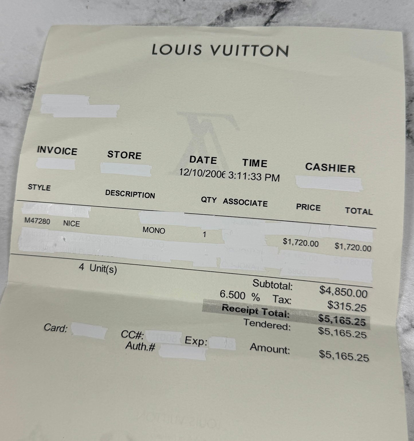 Louis Vuitton Vintage 2005 Monogram Nice Vanity GM