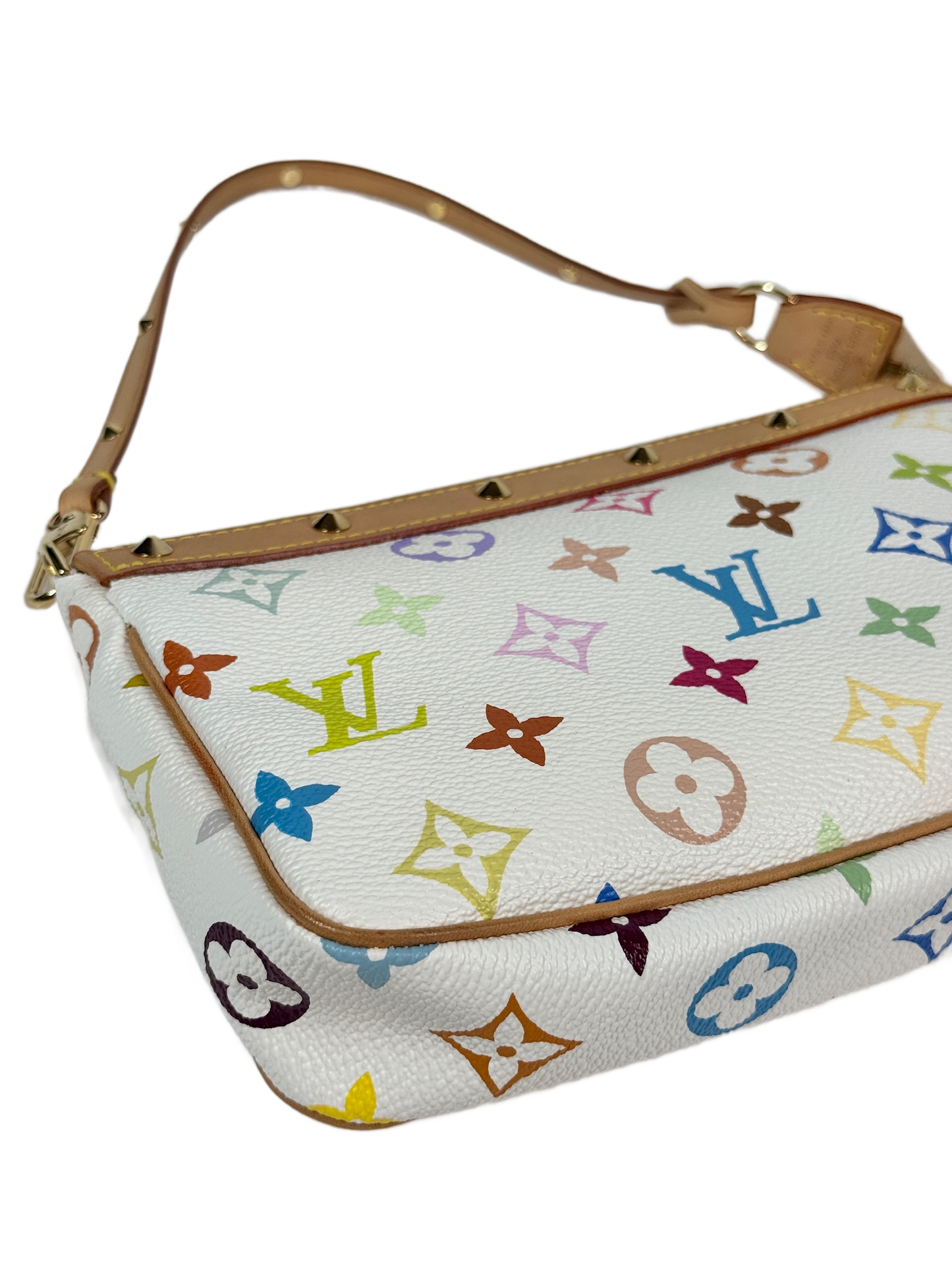 Louis Vuitton Vintage 2004 Monogram Multicolor Blanc / White Pochette Accessoires