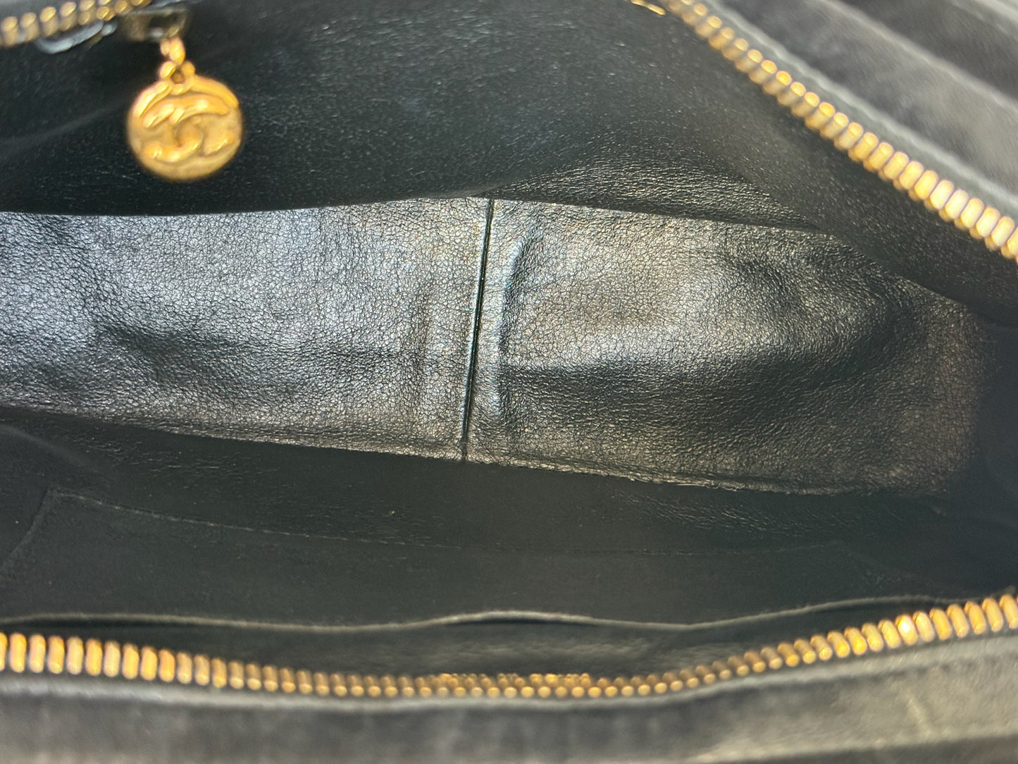 Chanel Vintage Black Quilted Lambskin Small Kelly Top Handle Shoulder Bag w 24K GPHW
